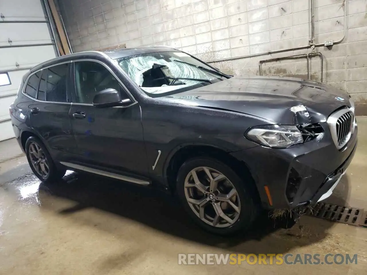 4 fotografías del automóvil dañado 5UX43DP05R9T51967 BMW X3 2024