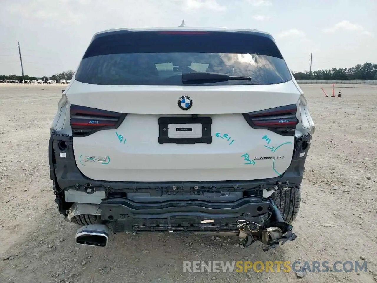 6 fotografías del automóvil dañado 5UX43DP07R9U49821 BMW X3 2024