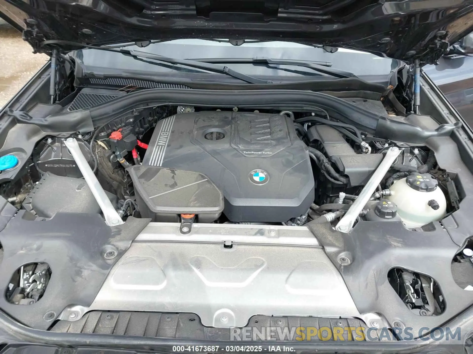 10 fotografías del automóvil dañado 5UX43DP07R9V39275 BMW X3 2024