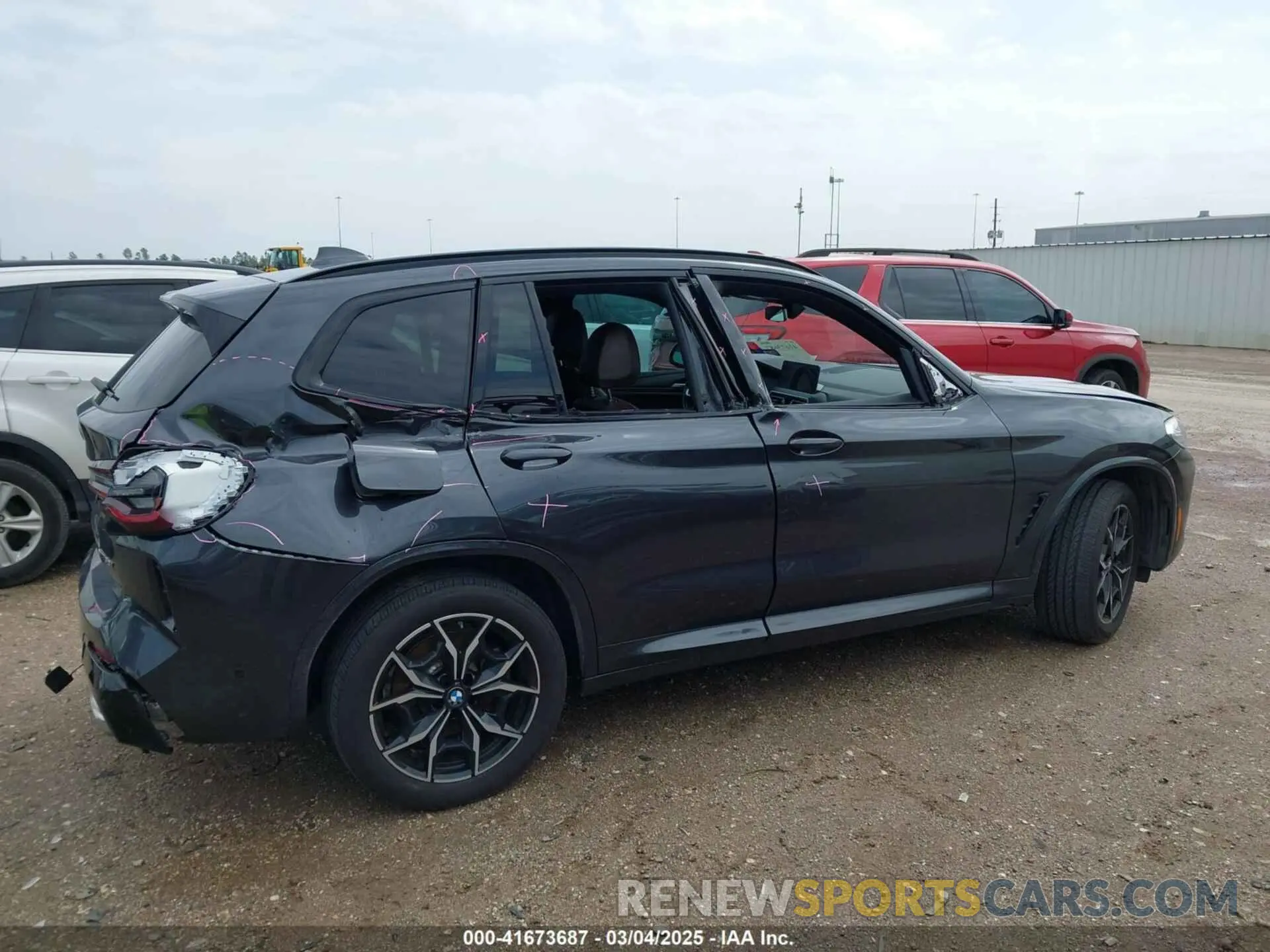 14 fotografías del automóvil dañado 5UX43DP07R9V39275 BMW X3 2024