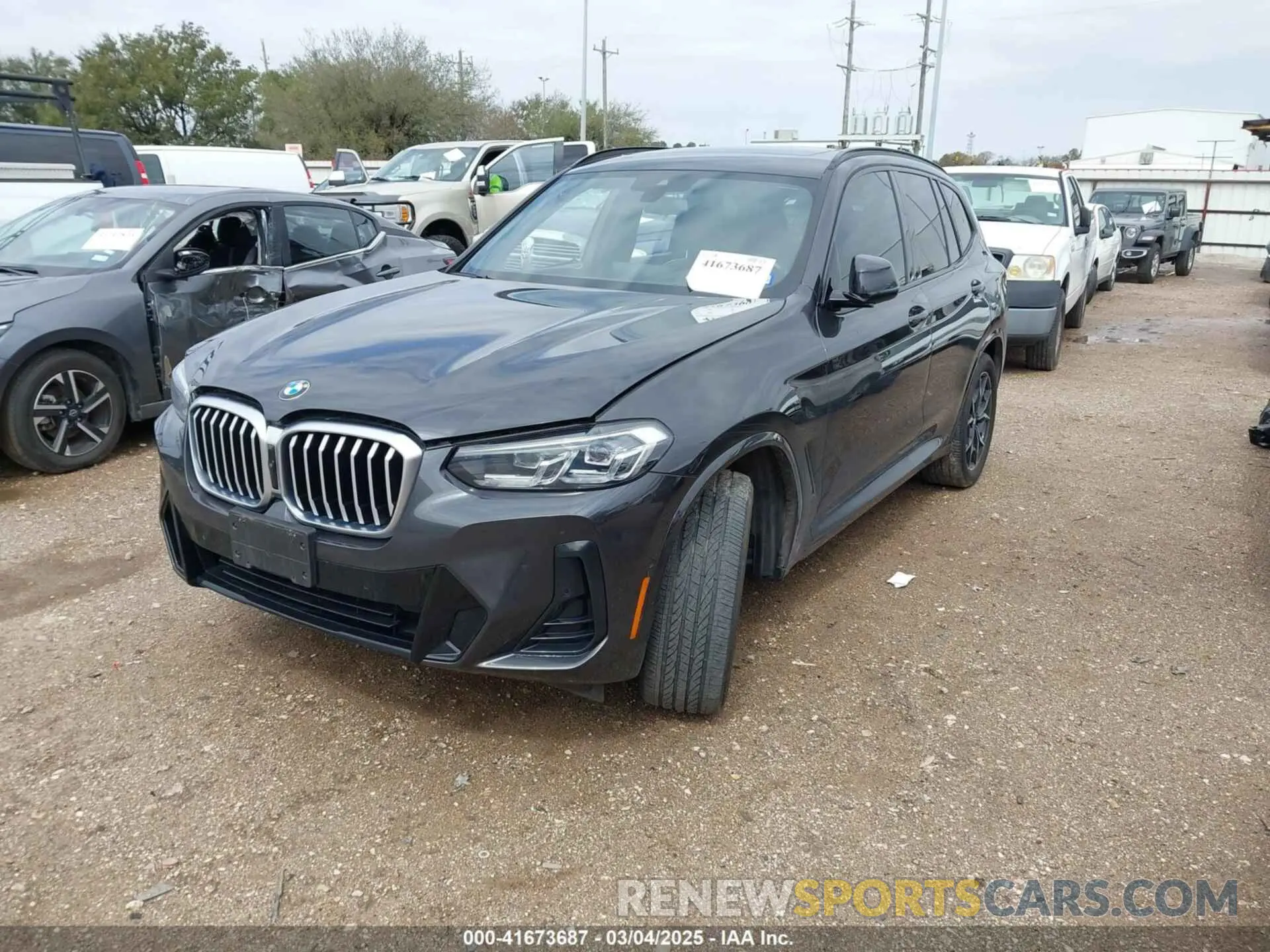 2 fotografías del automóvil dañado 5UX43DP07R9V39275 BMW X3 2024