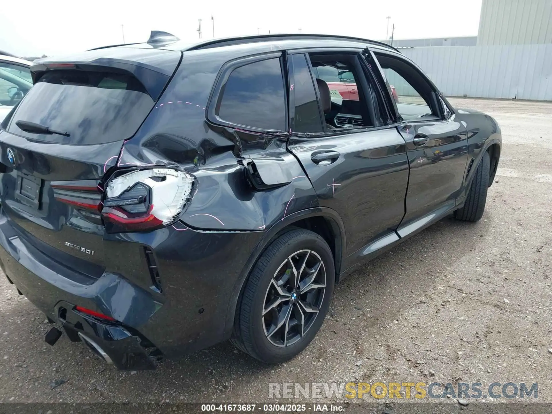 6 fotografías del automóvil dañado 5UX43DP07R9V39275 BMW X3 2024