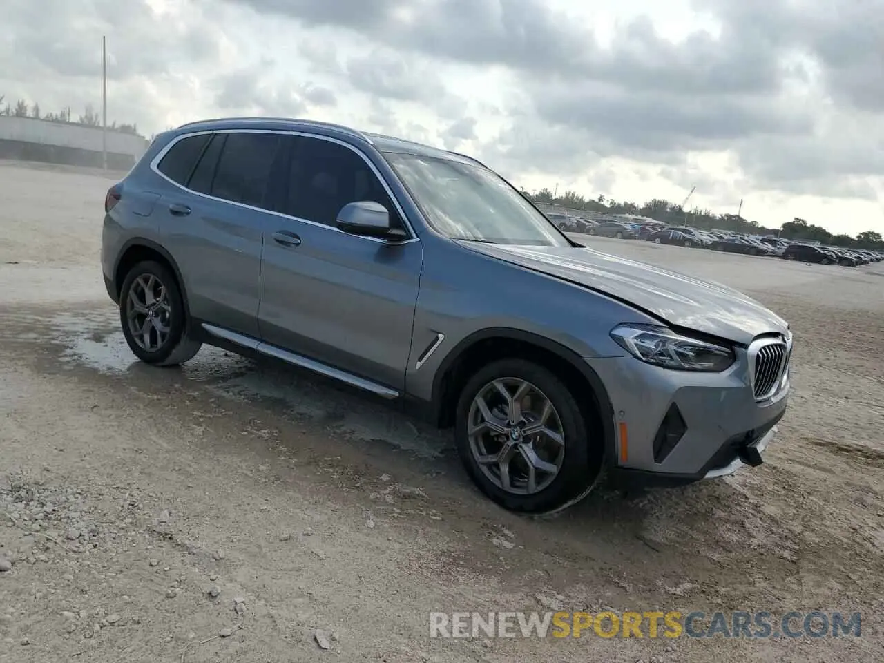 4 fotografías del automóvil dañado 5UX43DP08R9U98638 BMW X3 2024