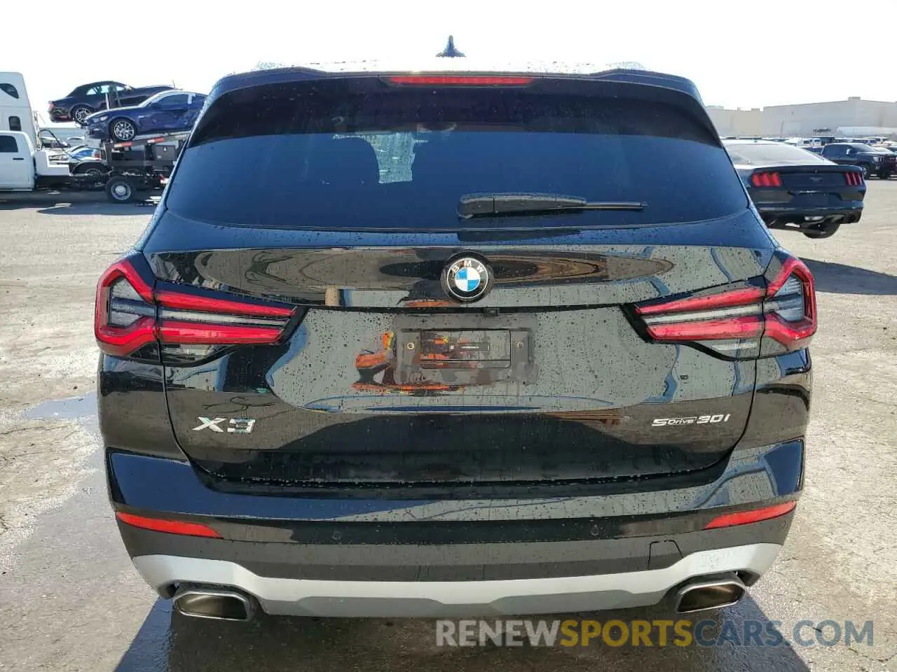 6 fotografías del automóvil dañado 5UX43DP08R9V83012 BMW X3 2024