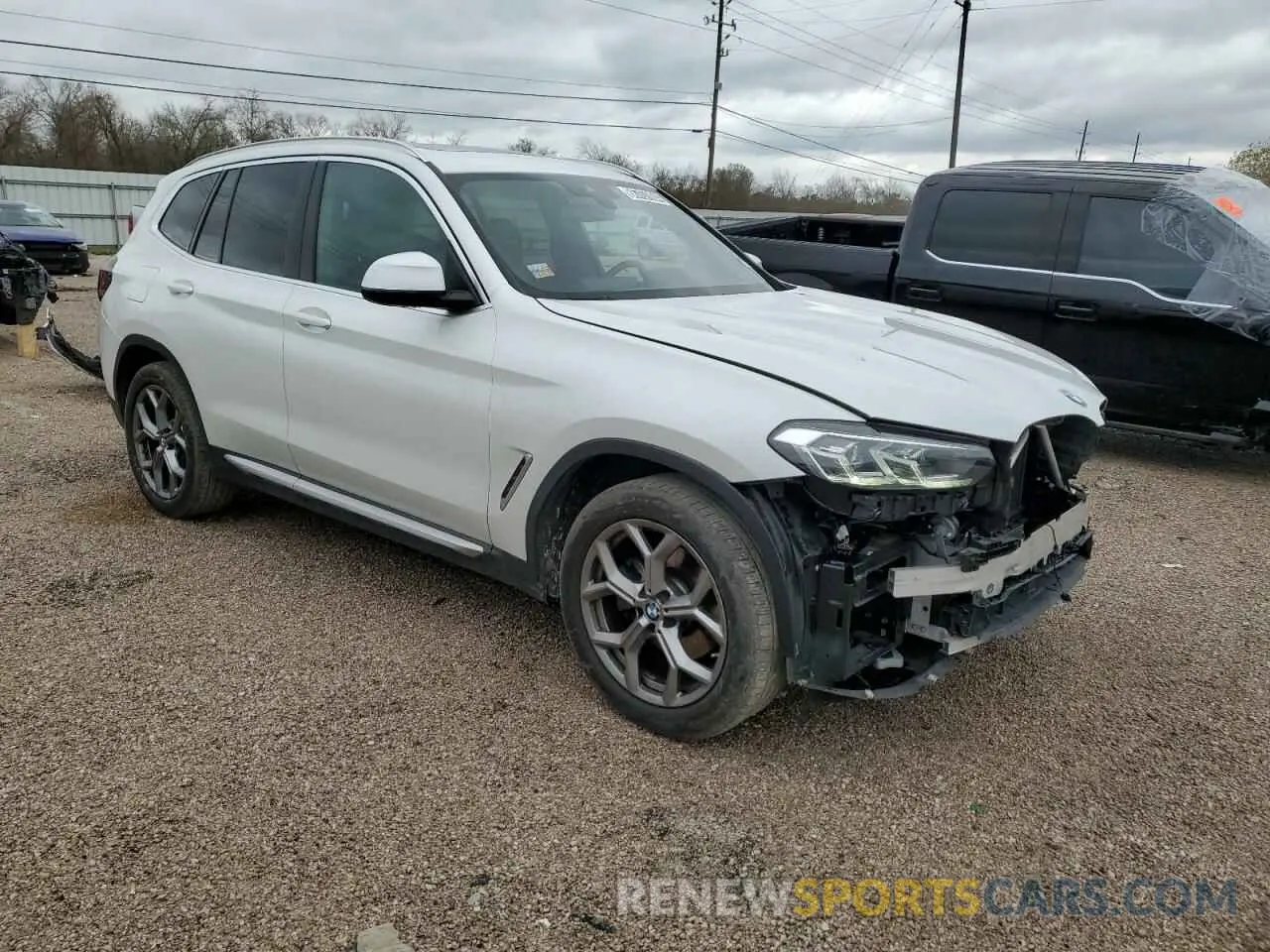4 fotografías del automóvil dañado 5UX43DP09R9W15174 BMW X3 2024