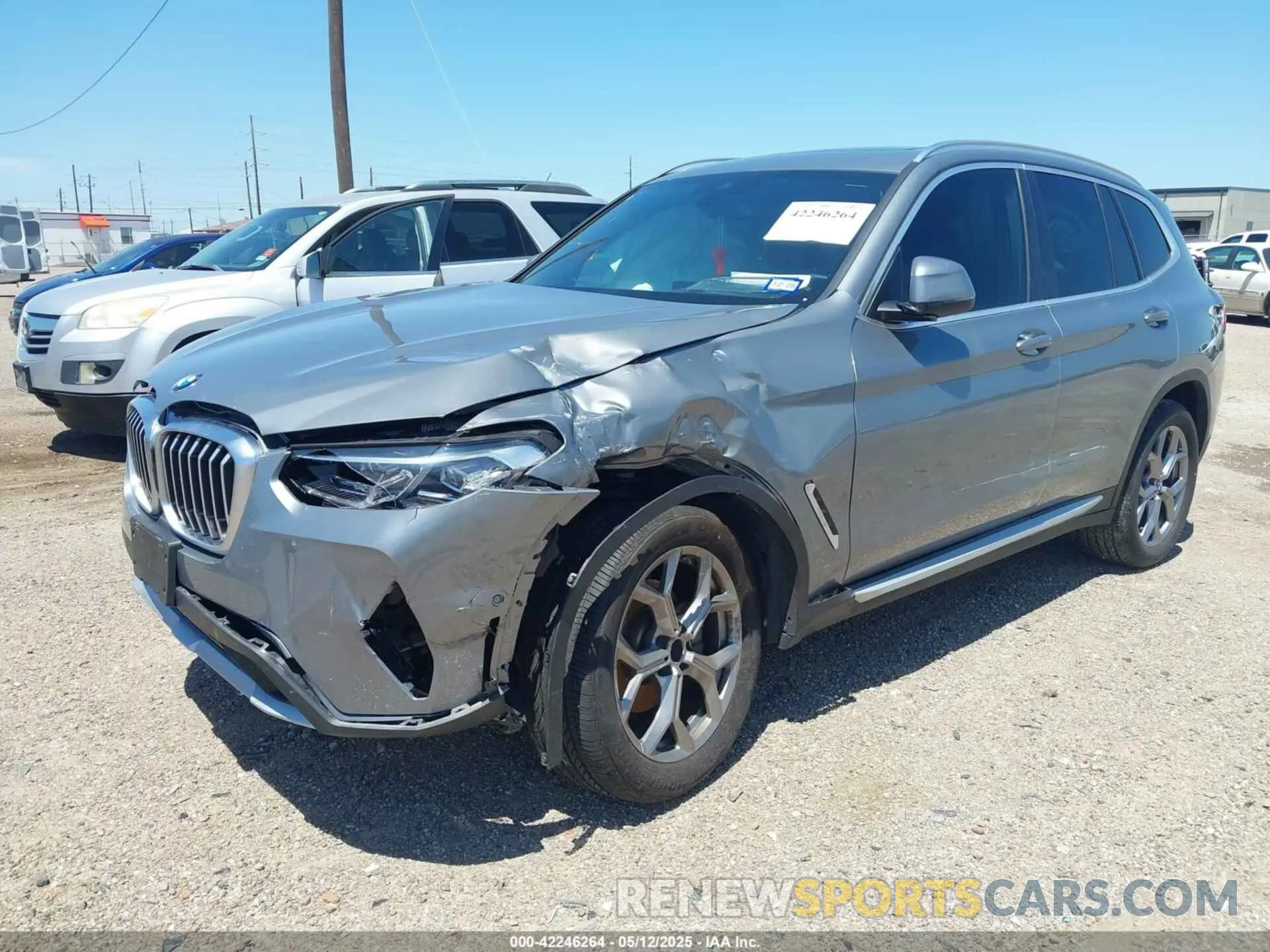 2 fotografías del automóvil dañado 5UX43DP0XR9X37719 BMW X3 2024