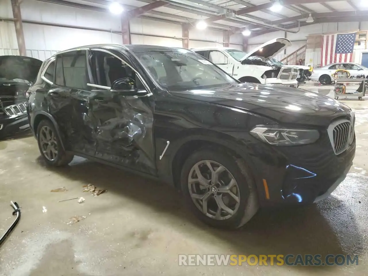 4 fotografías del automóvil dañado 5UX53DP00R9V58271 BMW X3 2024