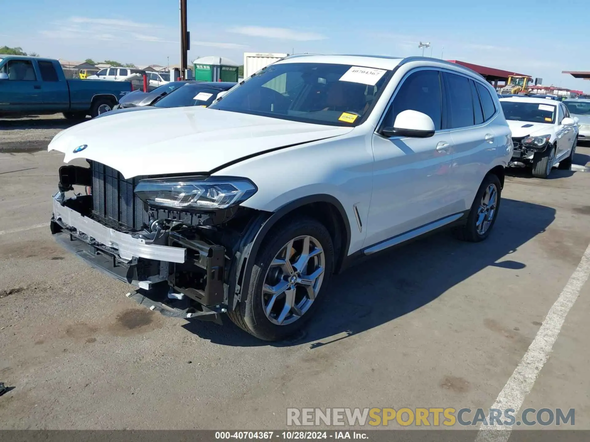 2 fotografías del automóvil dañado 5UX53DP00R9V82800 BMW X3 2024