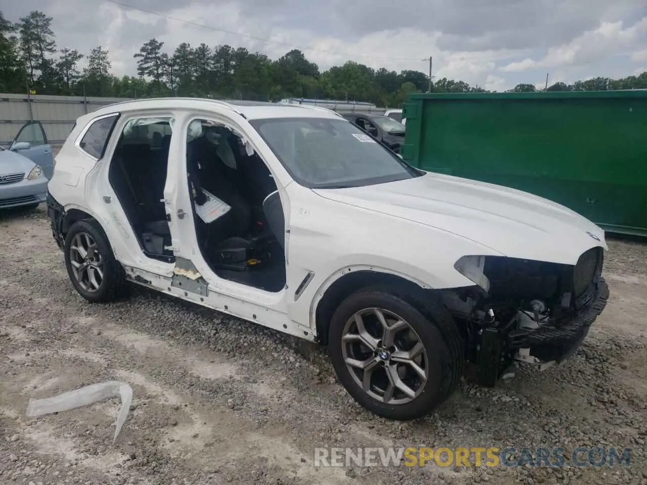 4 fotografías del automóvil dañado 5UX53DP02R9U93083 BMW X3 2024