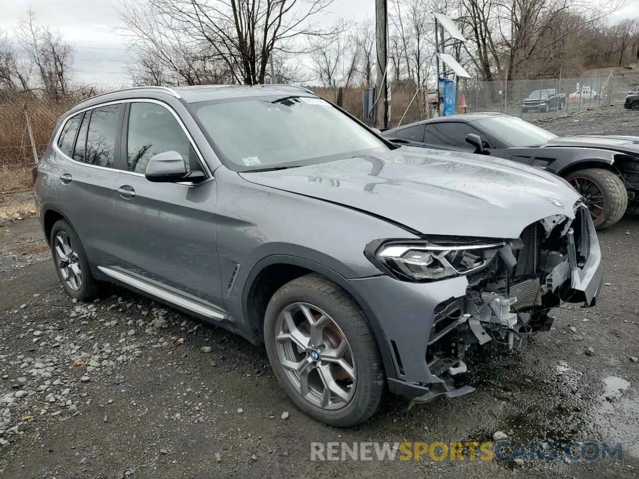 4 fotografías del automóvil dañado 5UX53DP04R9U62899 BMW X3 2024