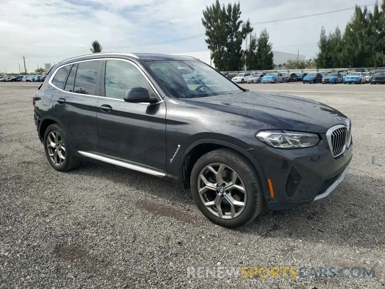 4 fotografías del automóvil dañado 5UX53DP05R9V07610 BMW X3 2024
