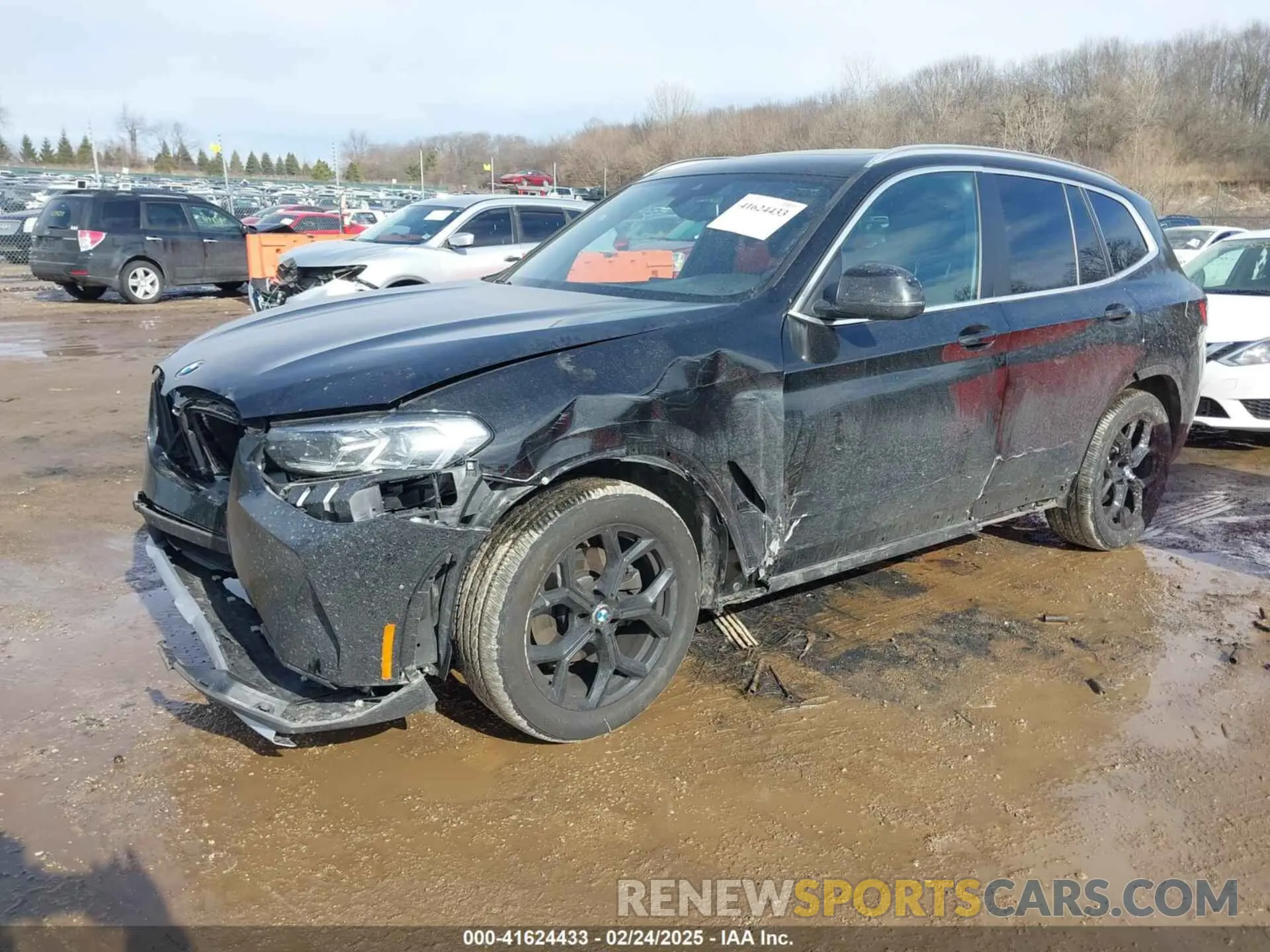 2 fotografías del automóvil dañado 5UX53DP05R9W01583 BMW X3 2024
