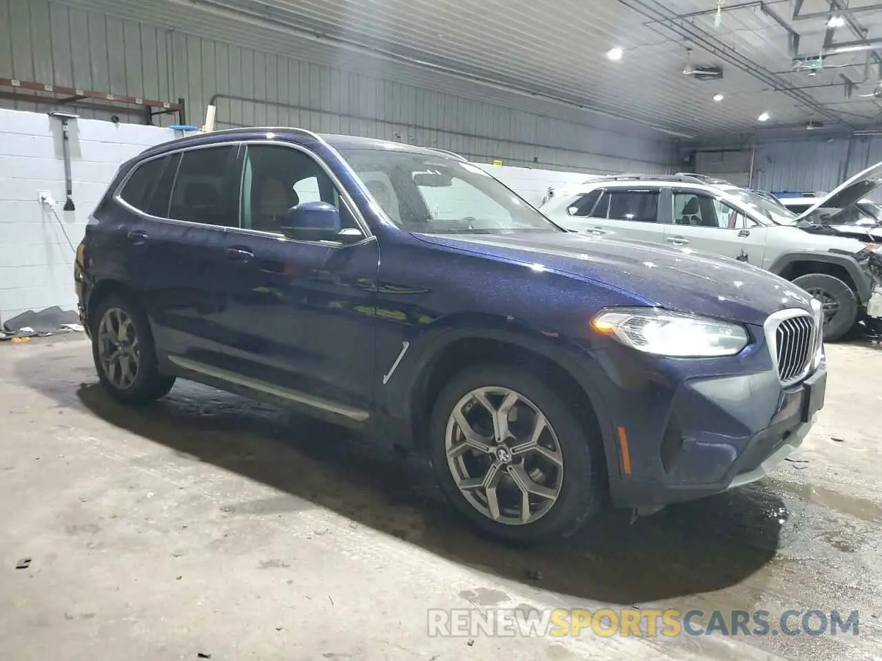 4 fotografías del automóvil dañado 5UX53DP06R9U33520 BMW X3 2024