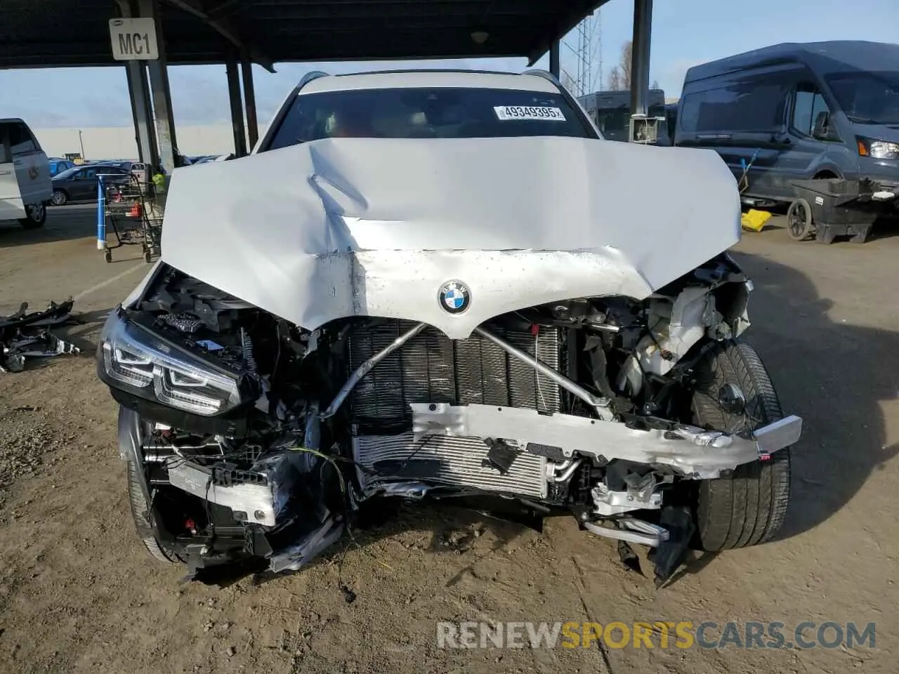 5 fotografías del automóvil dañado 5UX53DP07R9U47765 BMW X3 2024