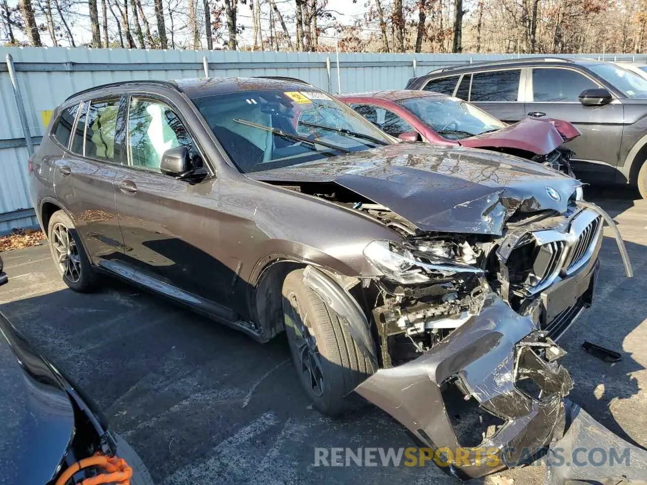 4 fotografías del automóvil dañado 5UX53DP07R9W62076 BMW X3 2024