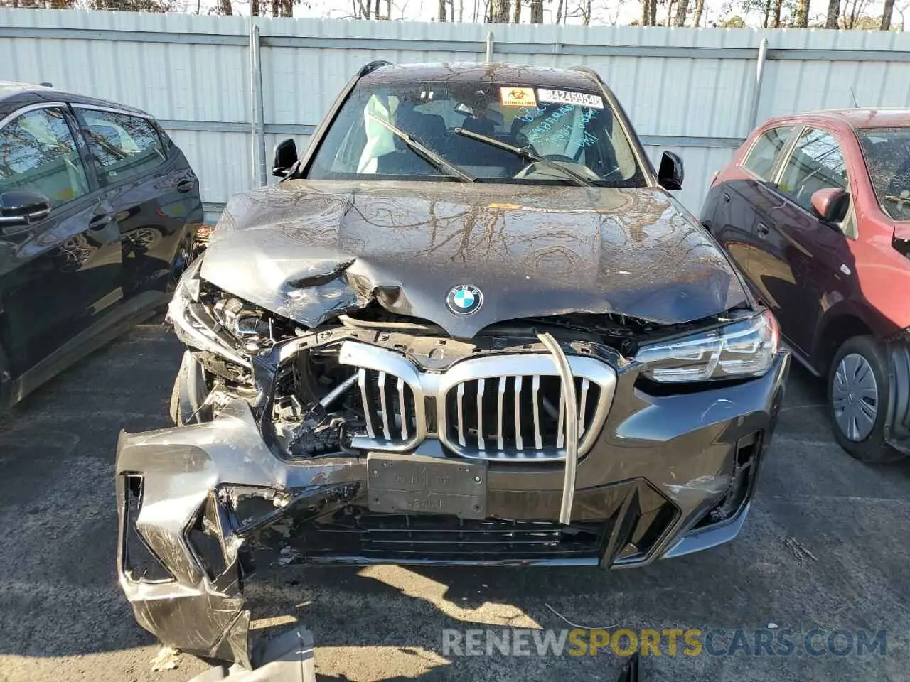 5 fotografías del automóvil dañado 5UX53DP07R9W62076 BMW X3 2024