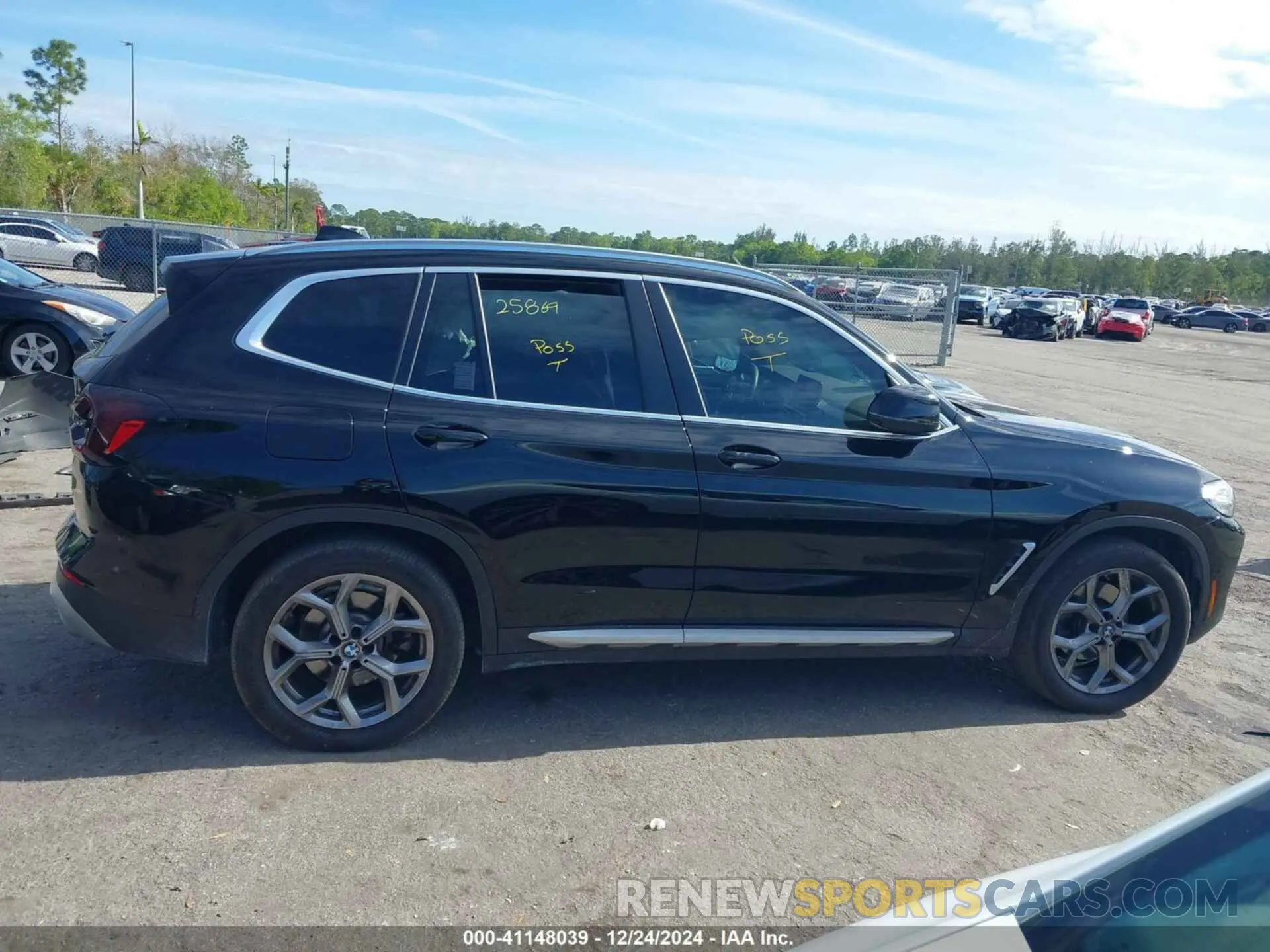 14 fotografías del automóvil dañado 5UX53DP09R9V54316 BMW X3 2024