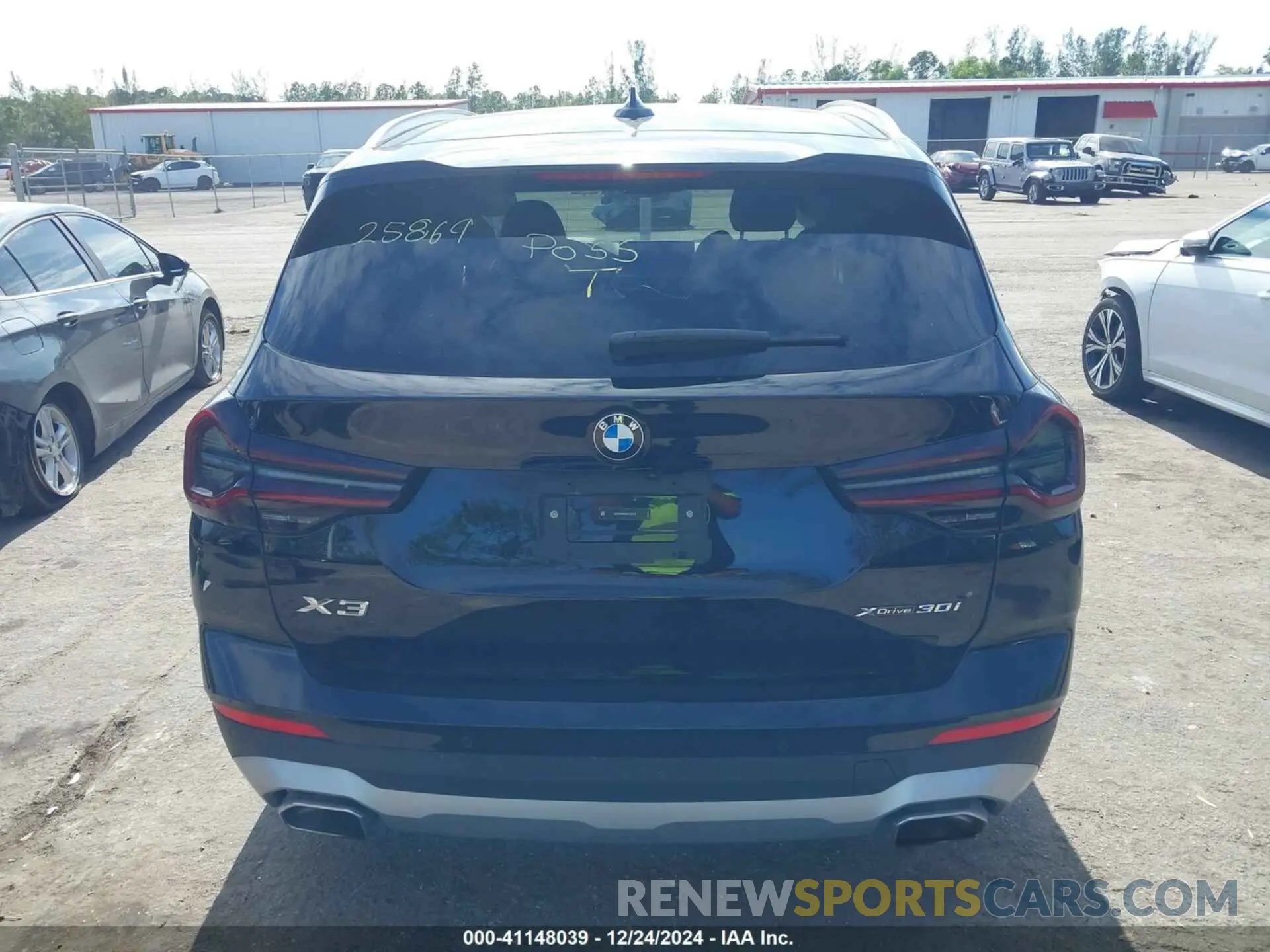 17 fotografías del automóvil dañado 5UX53DP09R9V54316 BMW X3 2024