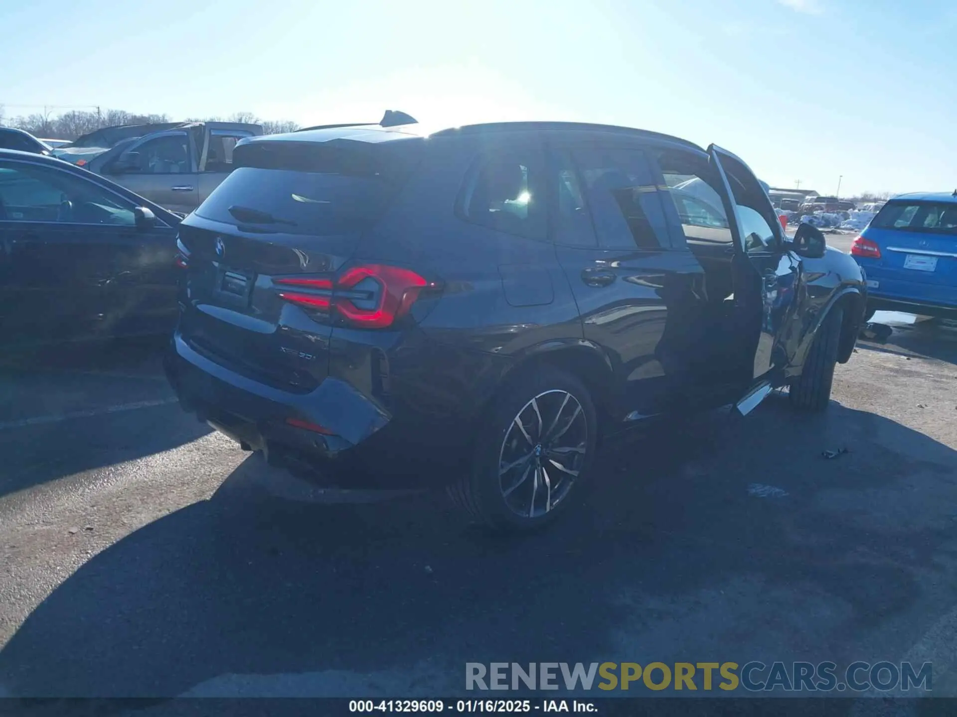 4 fotografías del automóvil dañado 5UX53DP0XR9T83432 BMW X3 2024