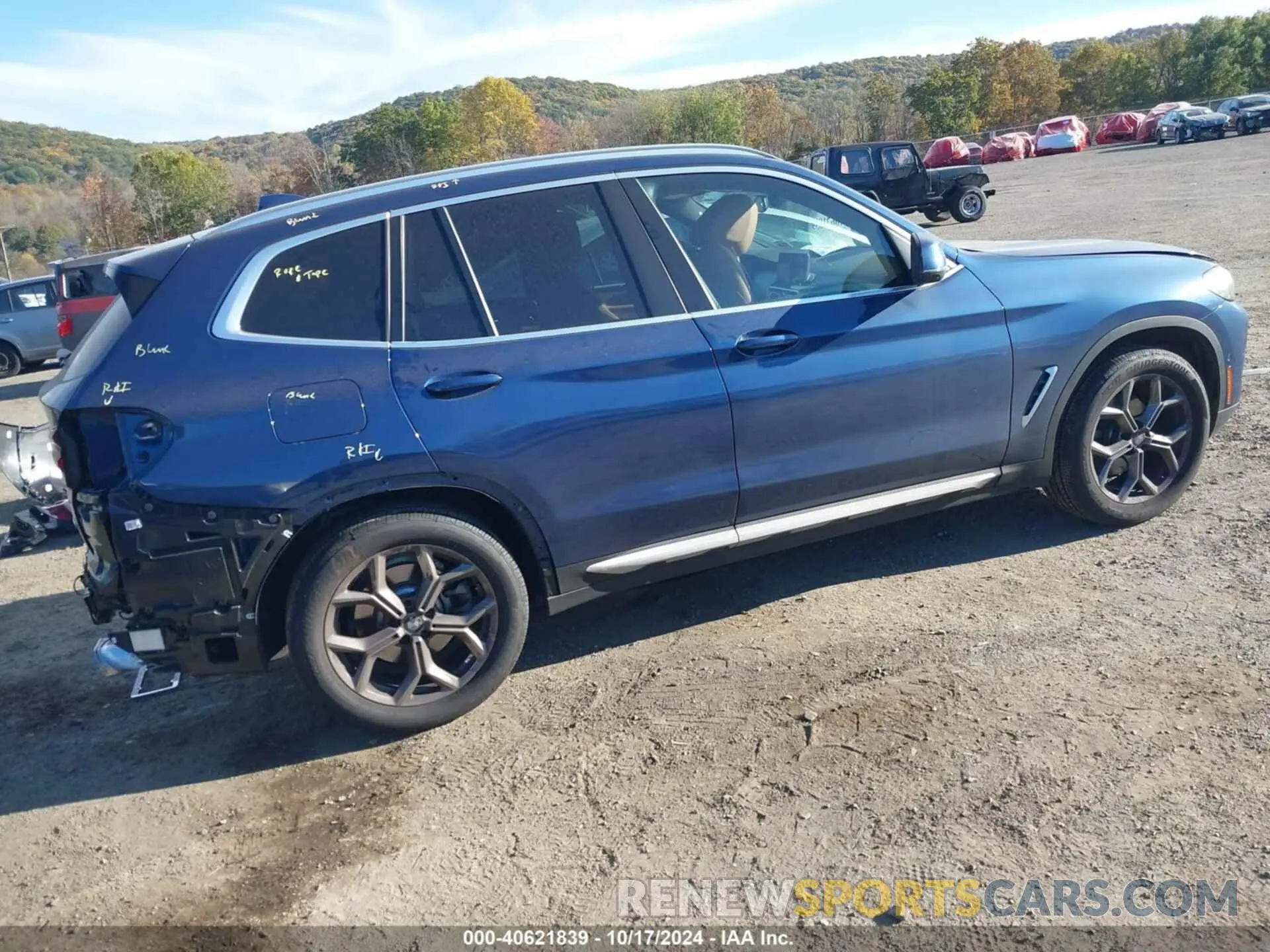 4 fotografías del automóvil dañado 5UX53DP0XR9U86205 BMW X3 2024
