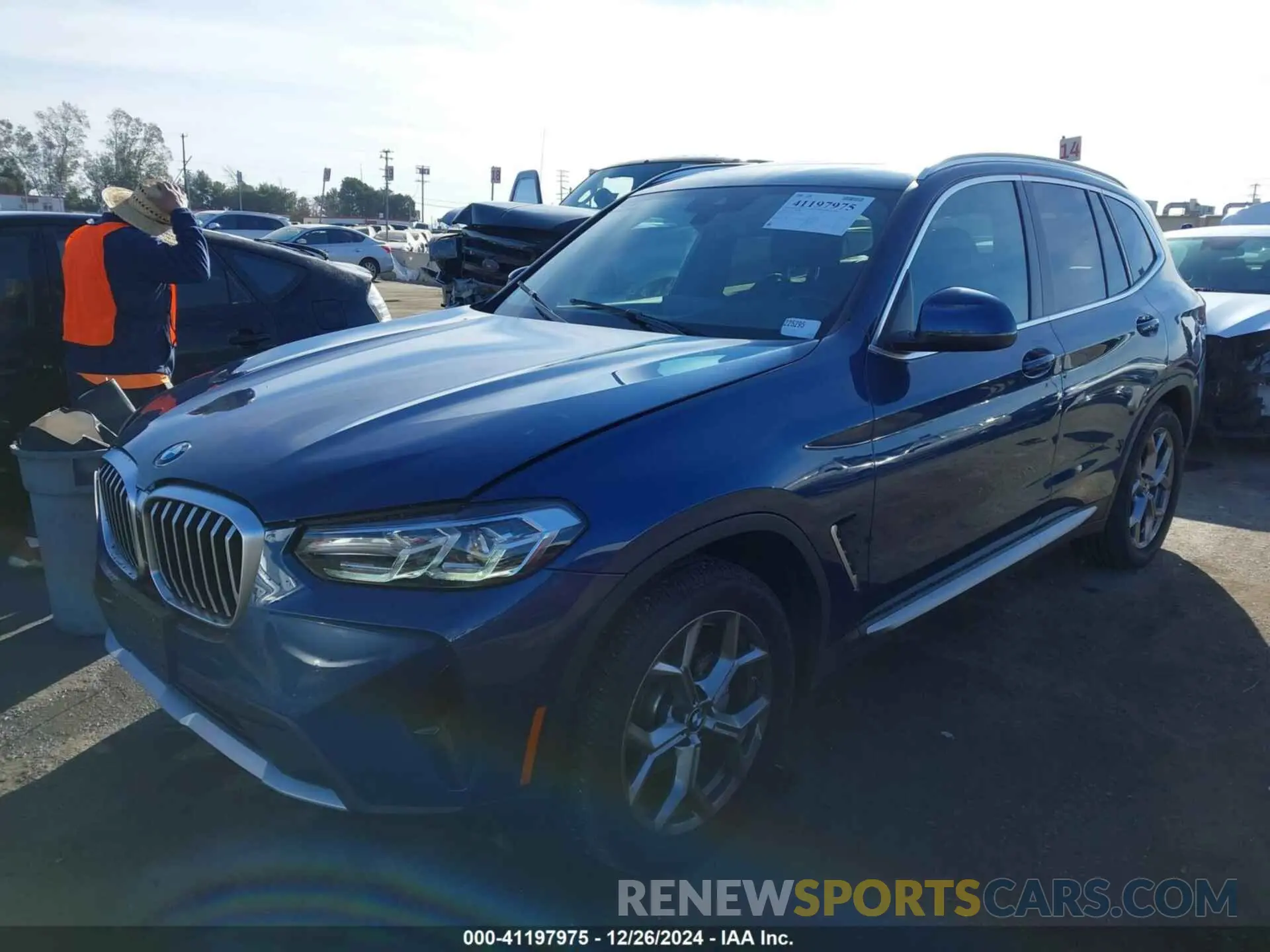 2 fotografías del automóvil dañado 5UX53DP0XR9V24046 BMW X3 2024