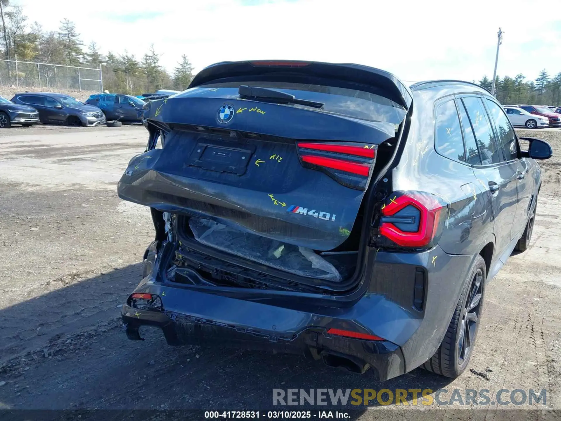 12 fotografías del automóvil dañado 5UX83DP08R9X09466 BMW X3 2024