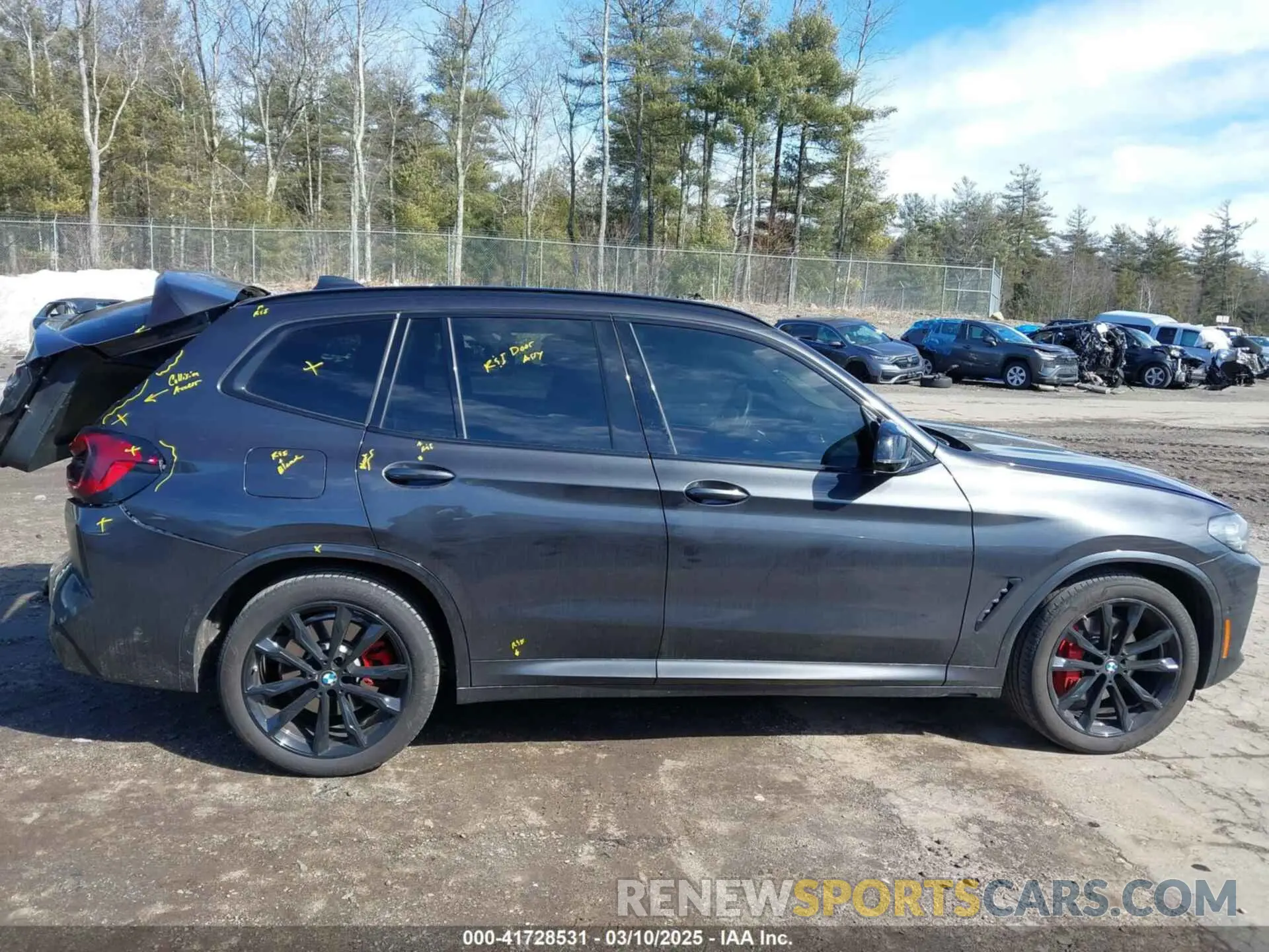 14 fotografías del automóvil dañado 5UX83DP08R9X09466 BMW X3 2024