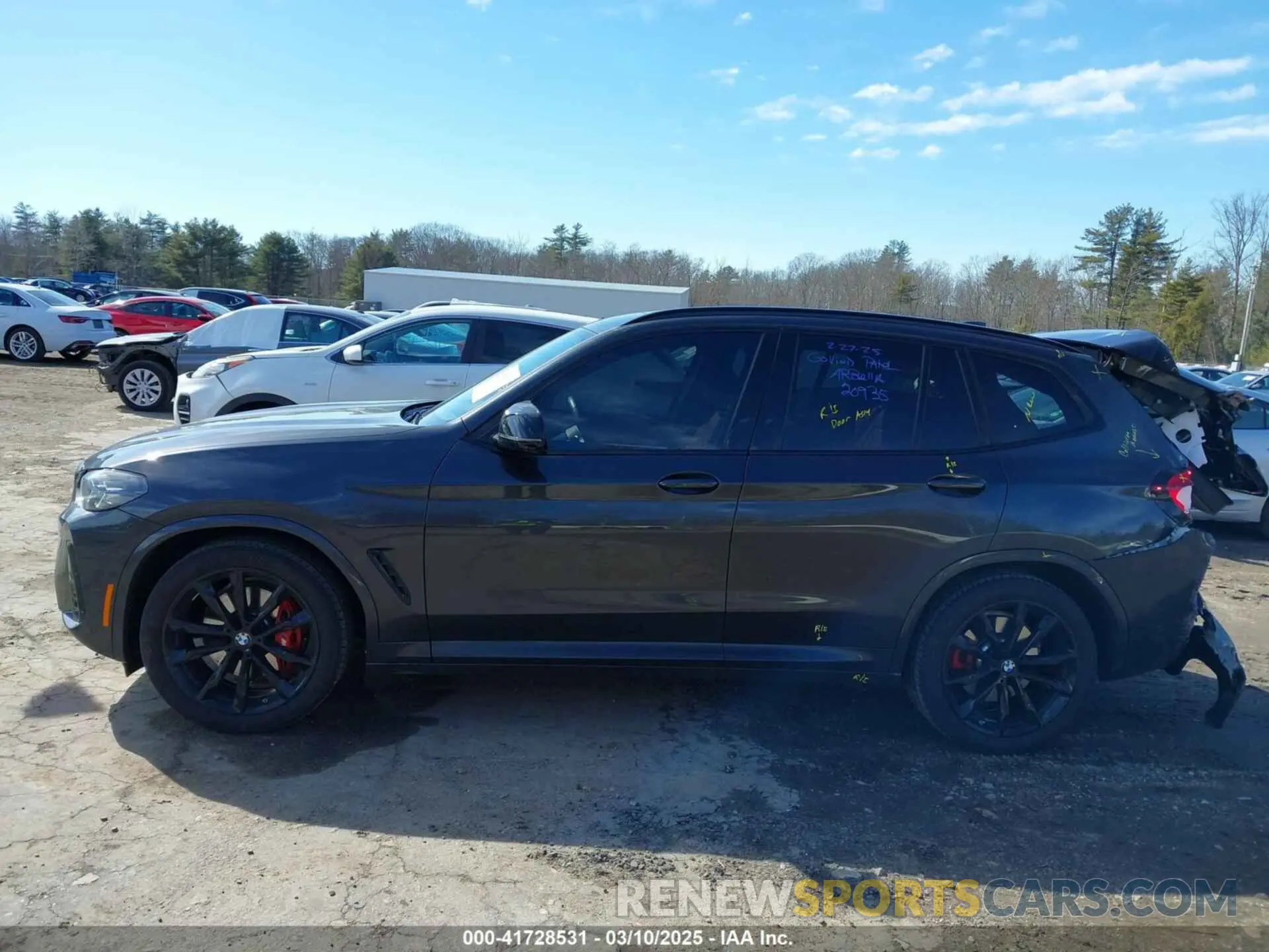 15 fotografías del automóvil dañado 5UX83DP08R9X09466 BMW X3 2024