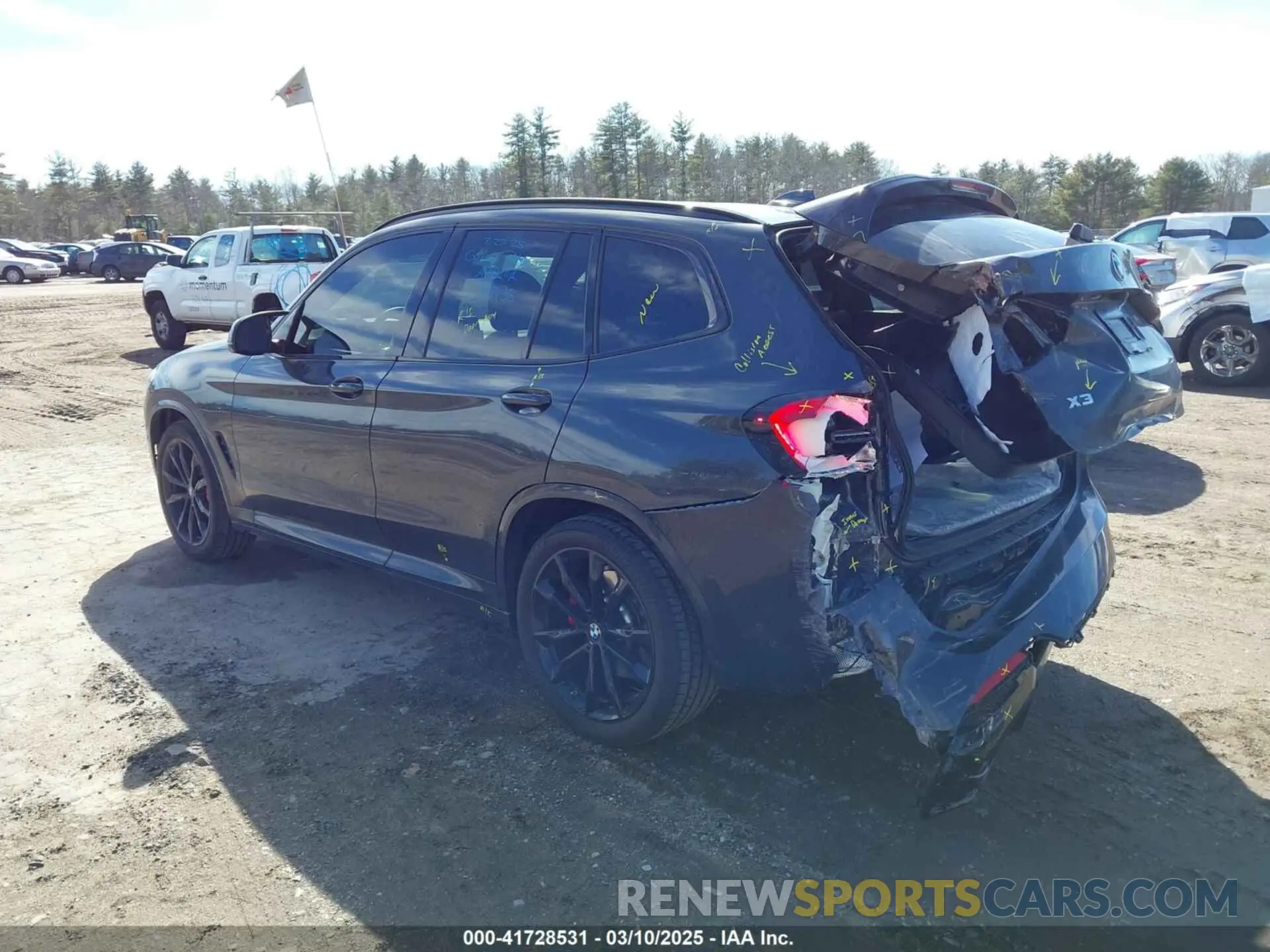 3 fotografías del automóvil dañado 5UX83DP08R9X09466 BMW X3 2024