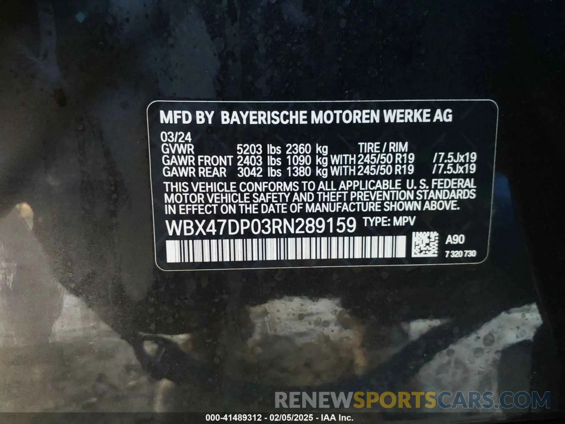 9 fotografías del automóvil dañado WBX47DP03RN289159 BMW X3 2024