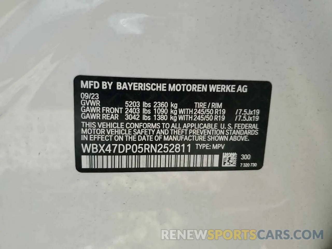 13 fotografías del automóvil dañado WBX47DP05RN252811 BMW X3 2024