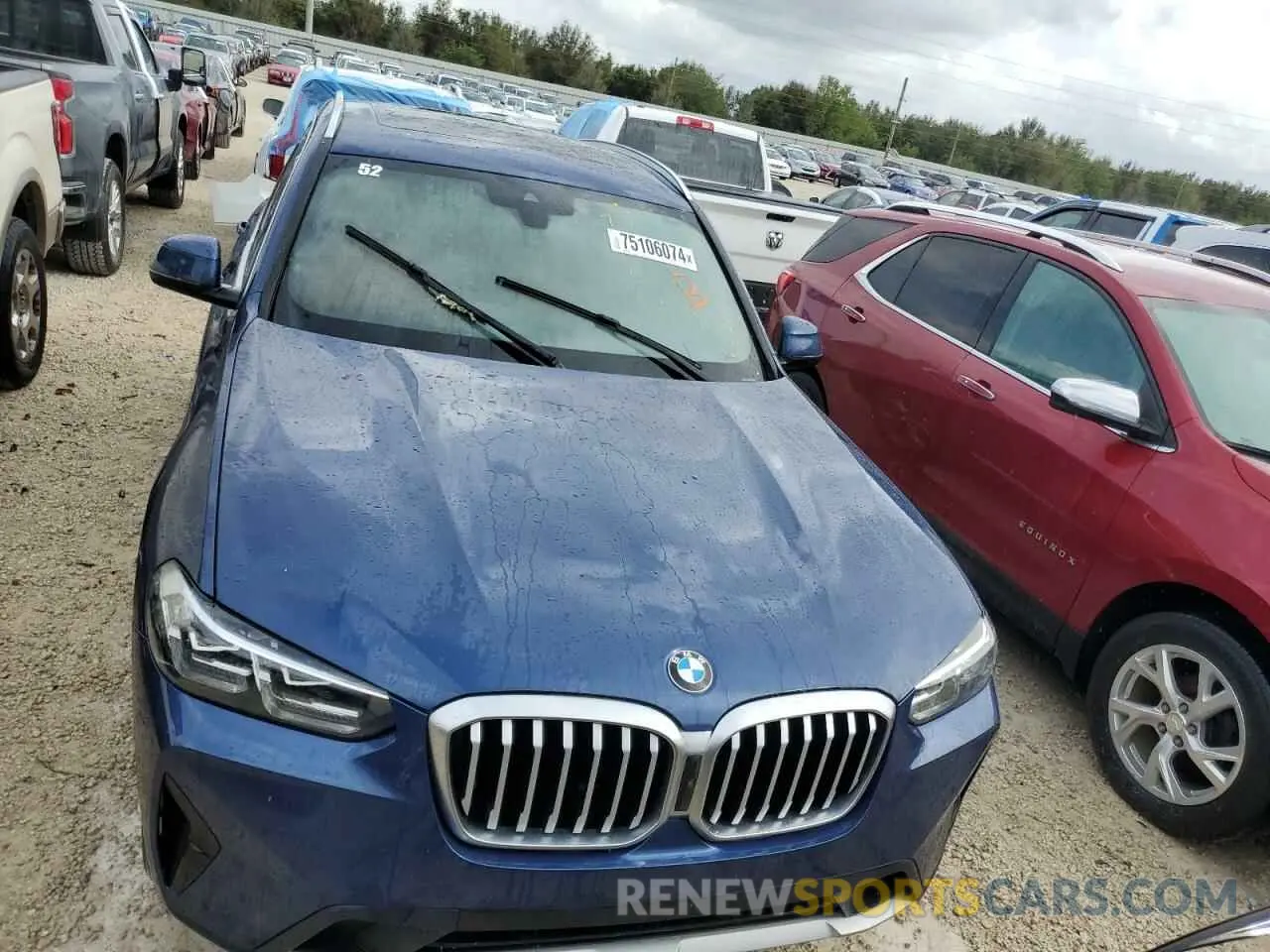 5 fotografías del automóvil dañado WBX47DP05RN275280 BMW X3 2024