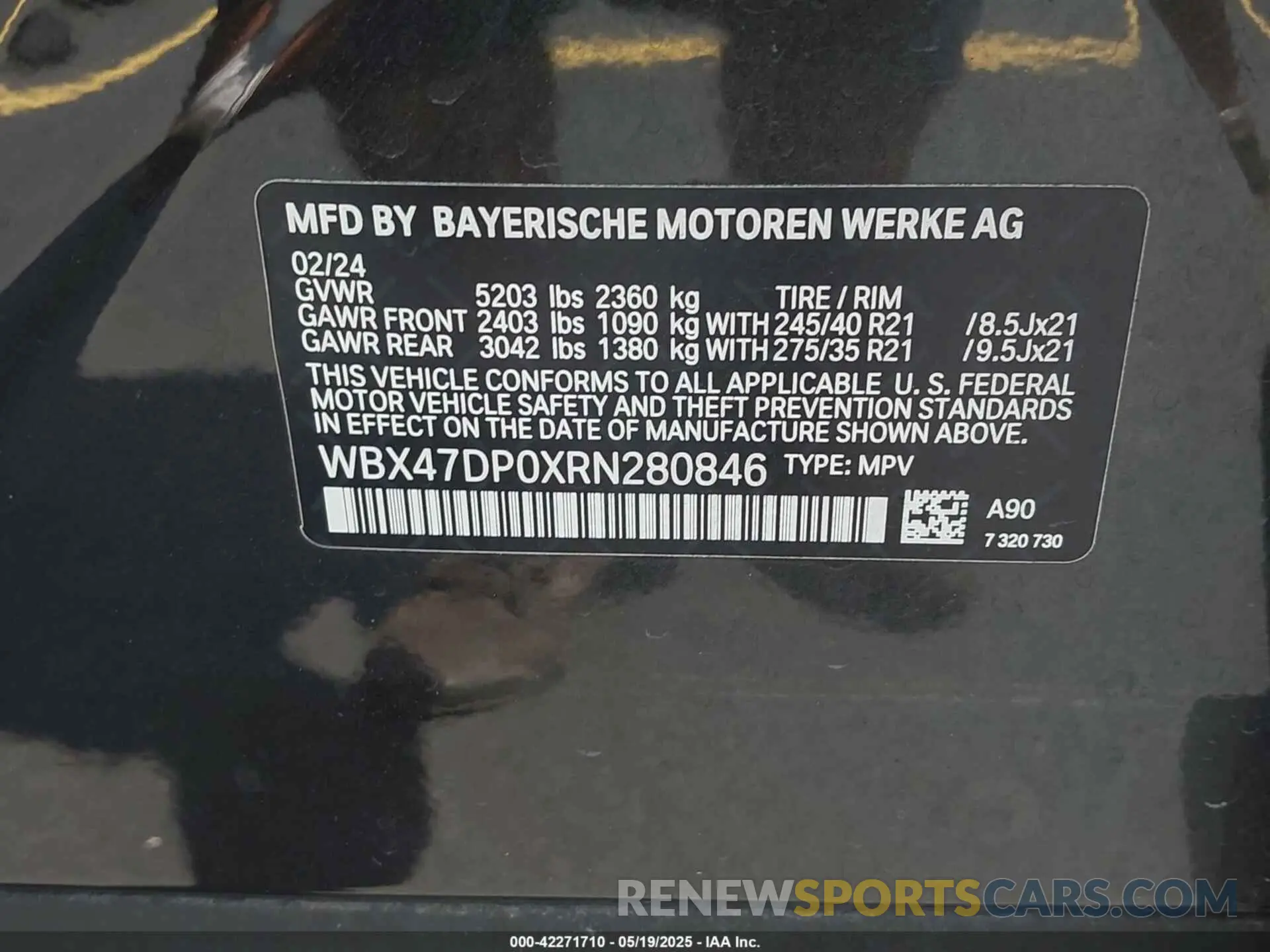 9 fotografías del automóvil dañado WBX47DP0XRN280846 BMW X3 2024