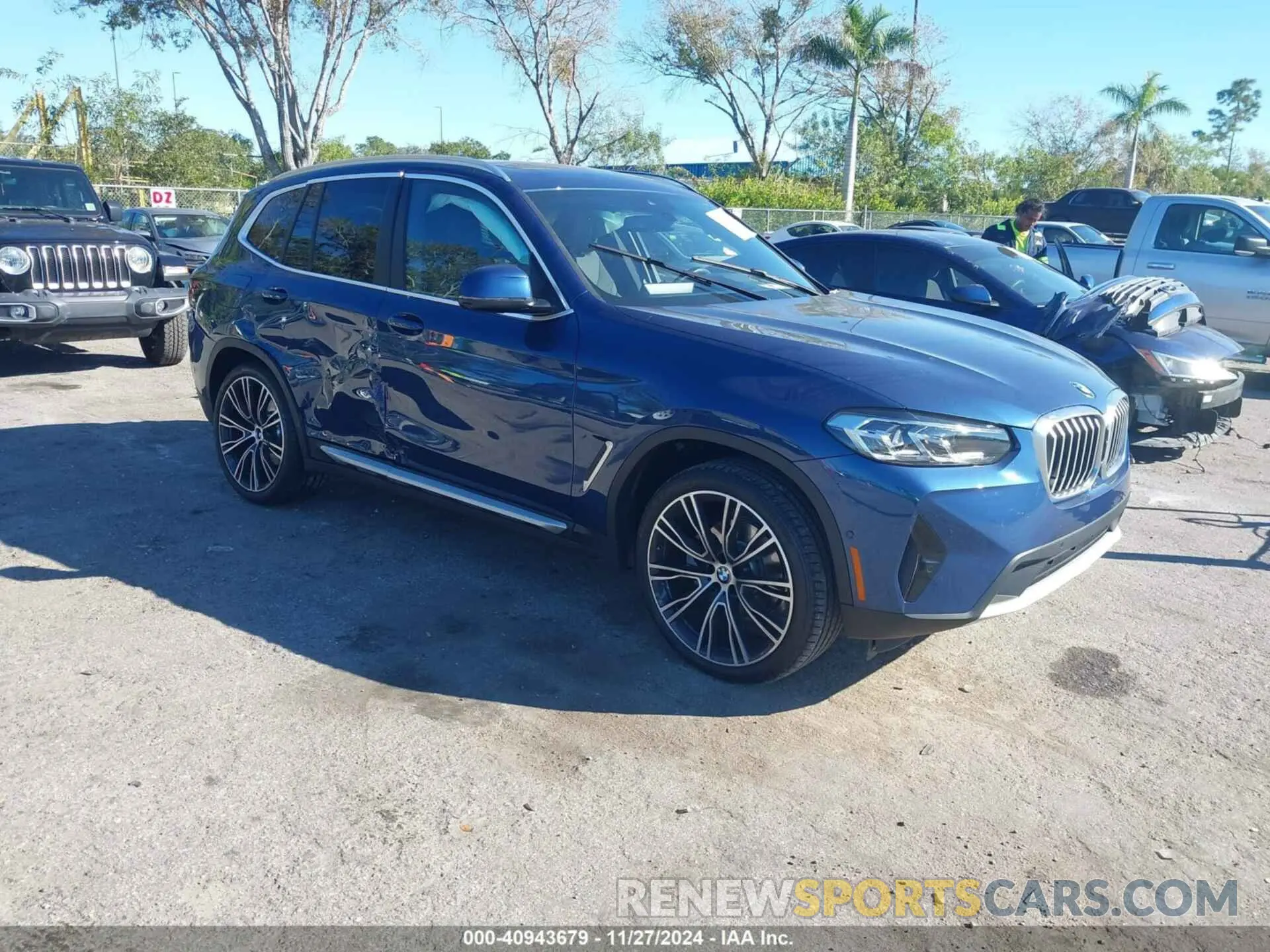 1 fotografías del automóvil dañado WBX47DP0XRN296089 BMW X3 2024