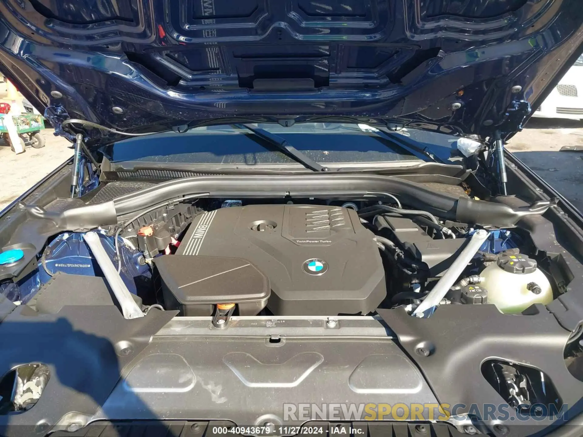 10 fotografías del automóvil dañado WBX47DP0XRN296089 BMW X3 2024