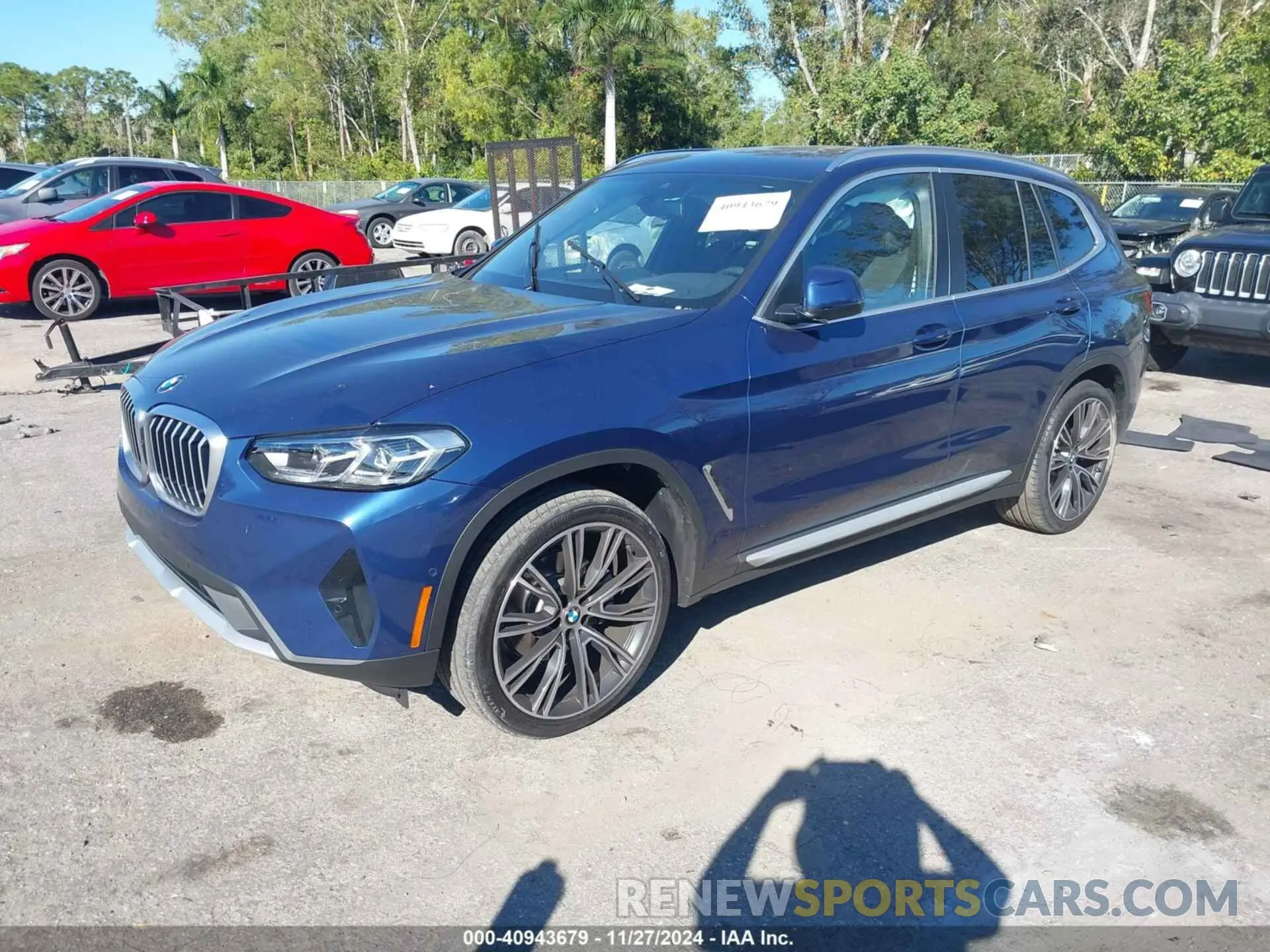 2 fotografías del automóvil dañado WBX47DP0XRN296089 BMW X3 2024