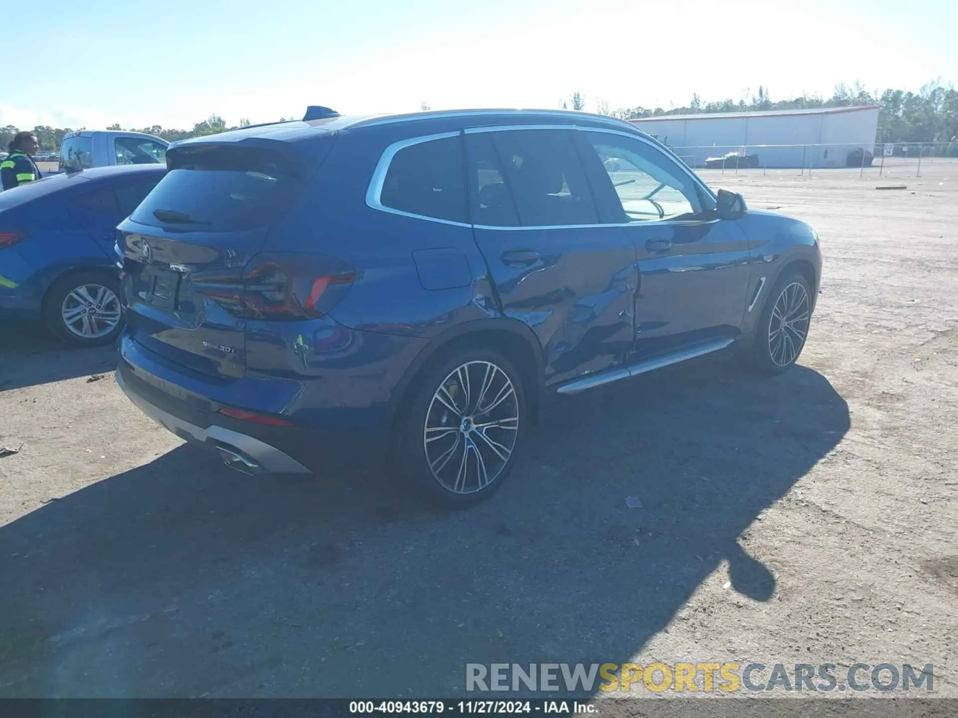 4 fotografías del automóvil dañado WBX47DP0XRN296089 BMW X3 2024