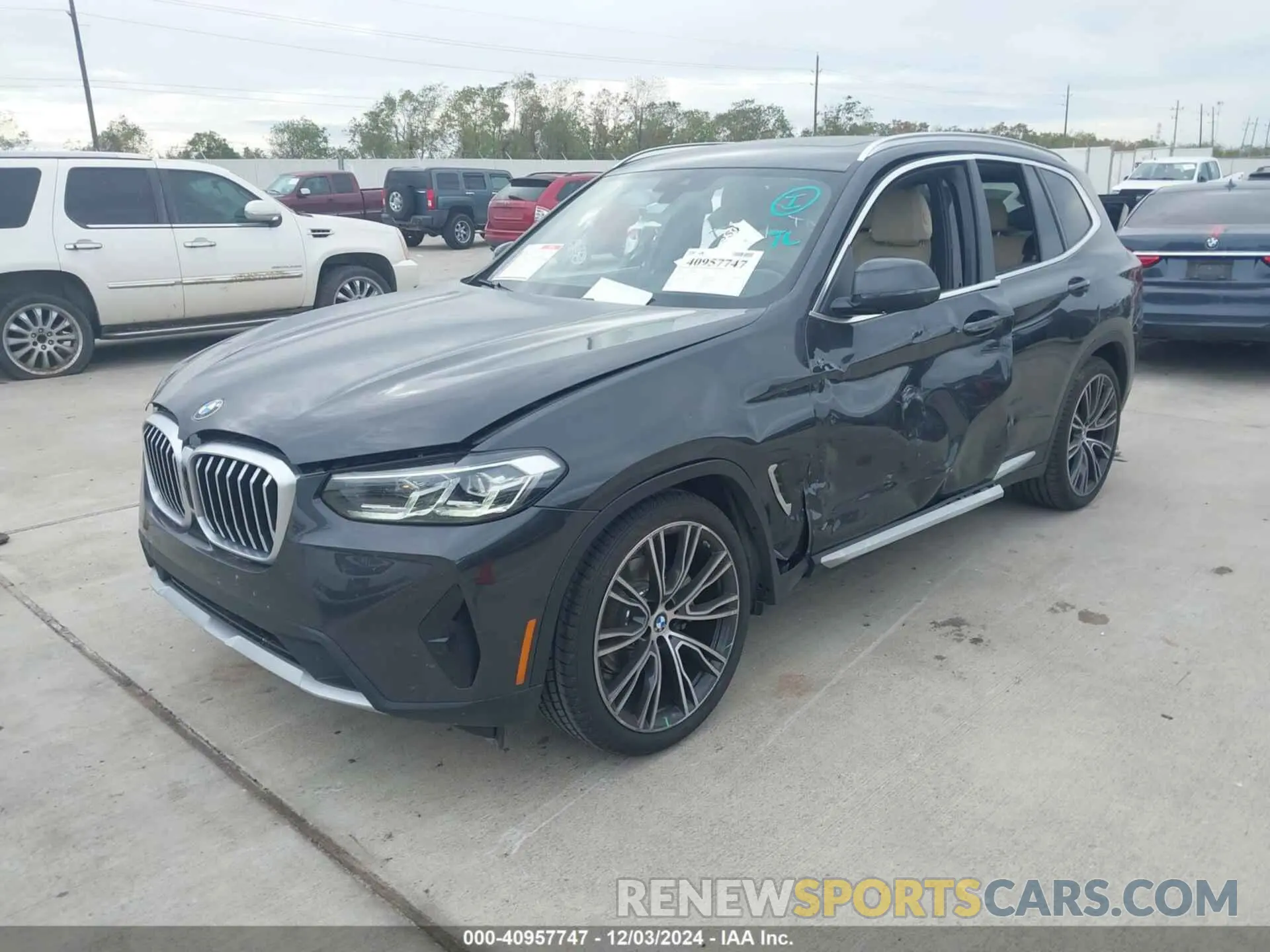 2 fotografías del automóvil dañado WBX47DP0XRN310010 BMW X3 2024