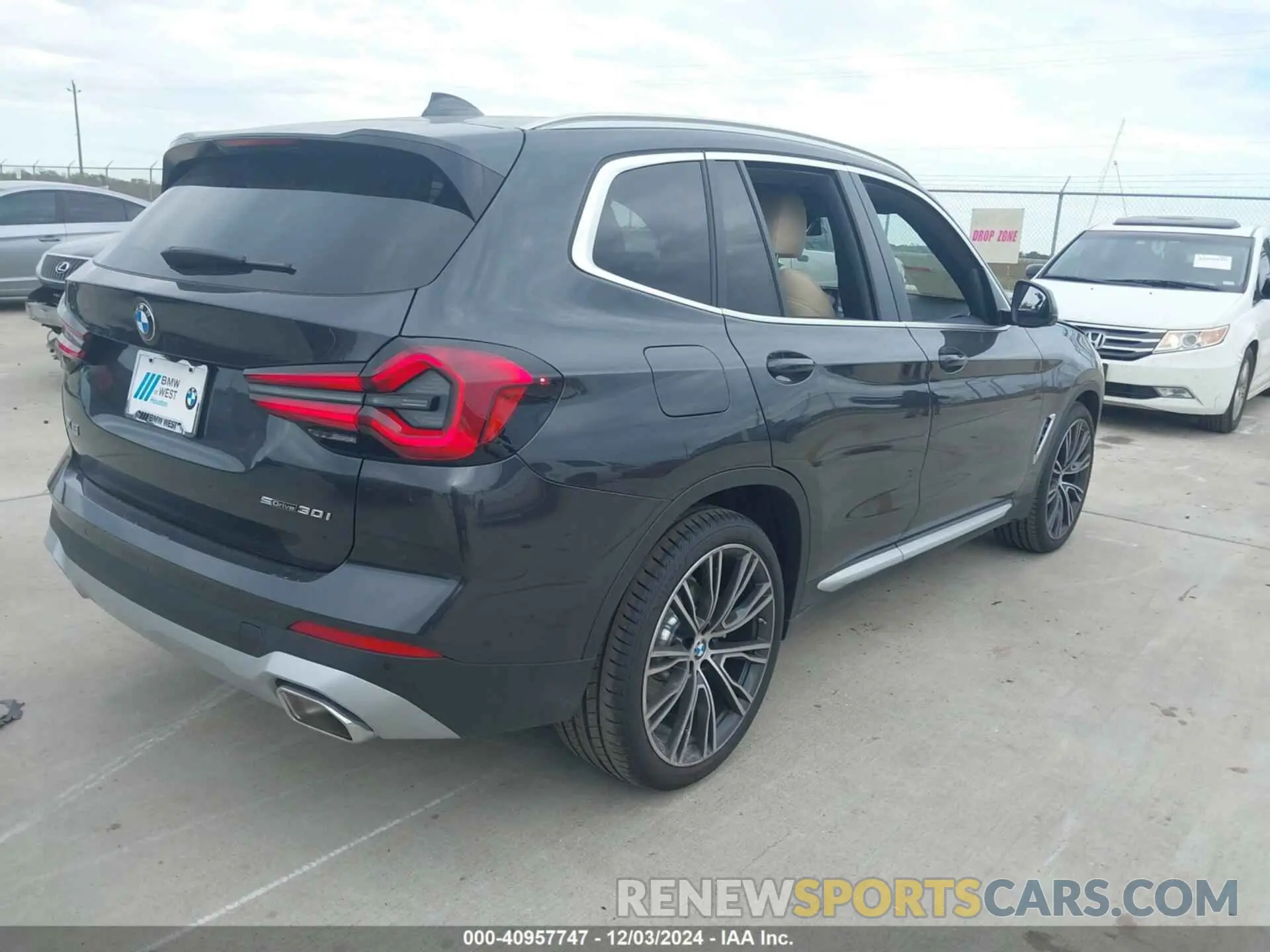 4 fotografías del automóvil dañado WBX47DP0XRN310010 BMW X3 2024