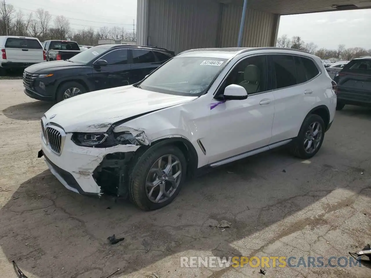 1 fotografías del automóvil dañado WBX57DP05RN302675 BMW X3 2024