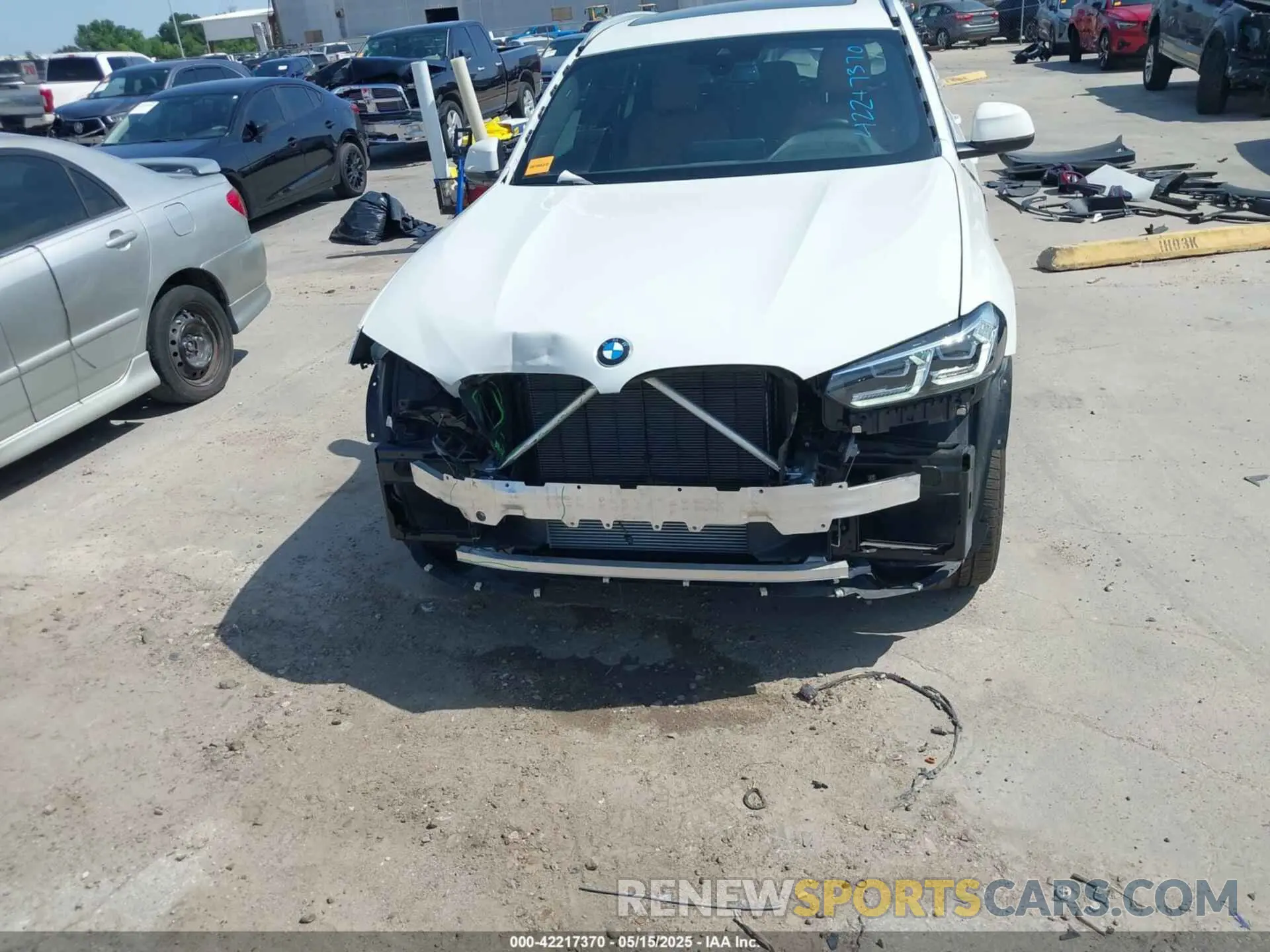 6 fotografías del automóvil dañado WBX57DP07RN267346 BMW X3 2024