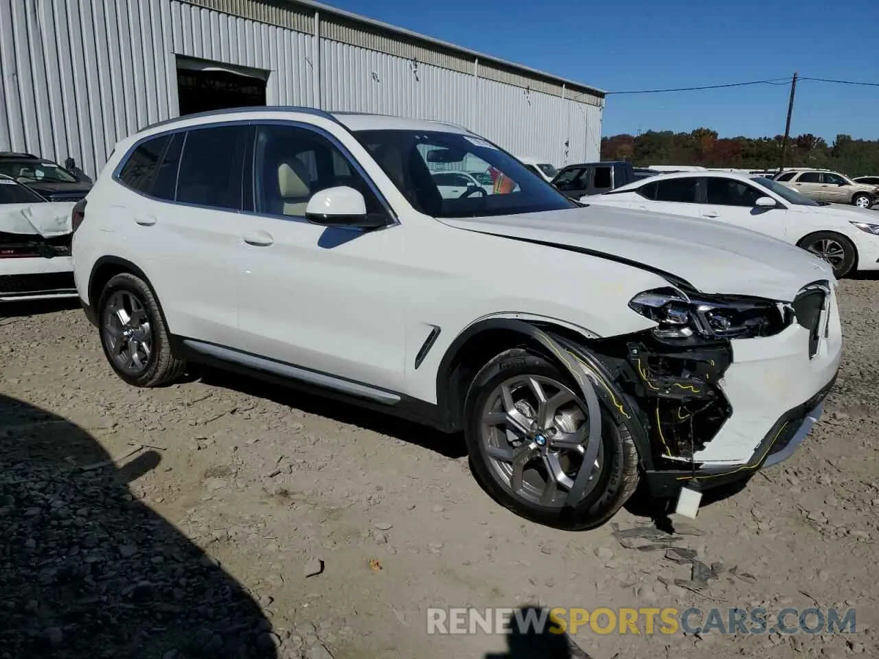 4 fotografías del automóvil dañado WBX57DP09RN308818 BMW X3 2024