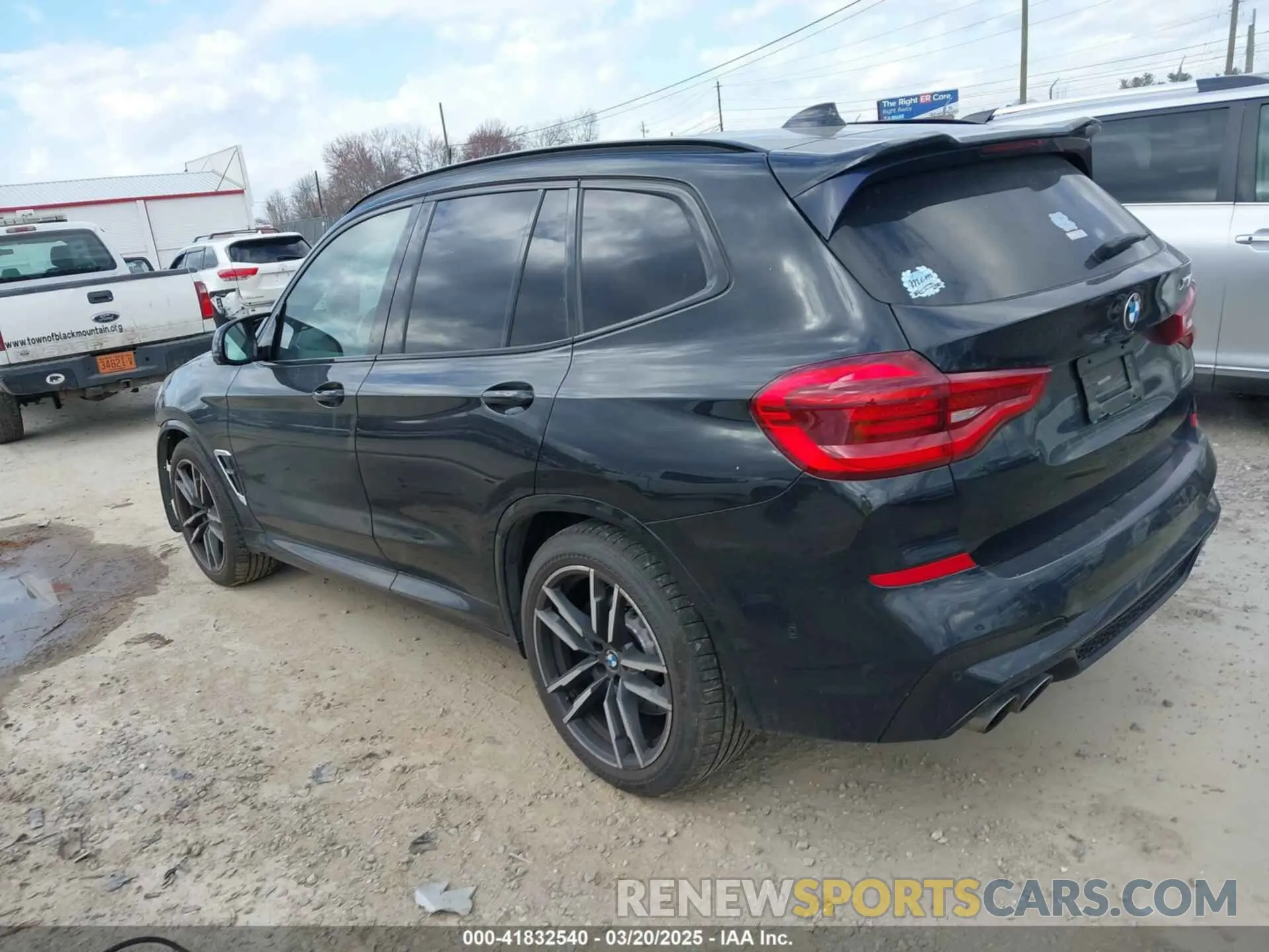 3 fotografías del automóvil dañado 5YMTS0C01L9B31645 BMW X3 M 2020