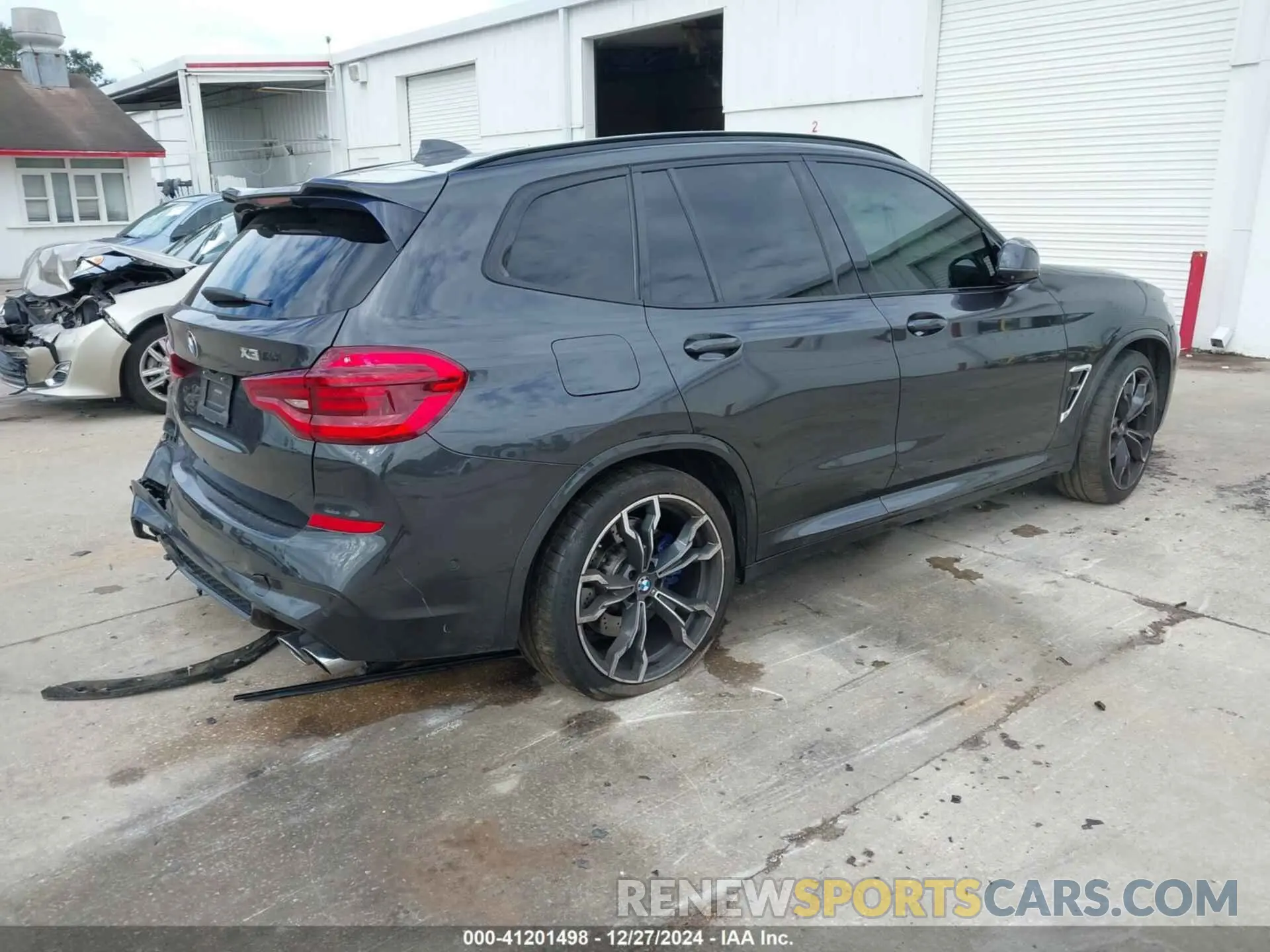 4 fotografías del automóvil dañado 5YMTS0C01LLT10364 BMW X3 M 2020