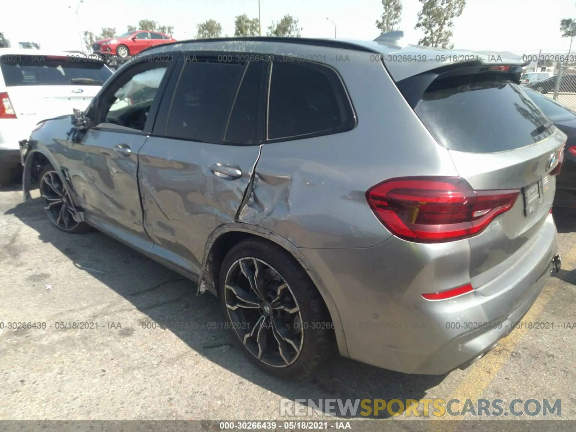 3 fotografías del automóvil dañado 5YMTS0C02L9C26554 BMW X3 M 2020