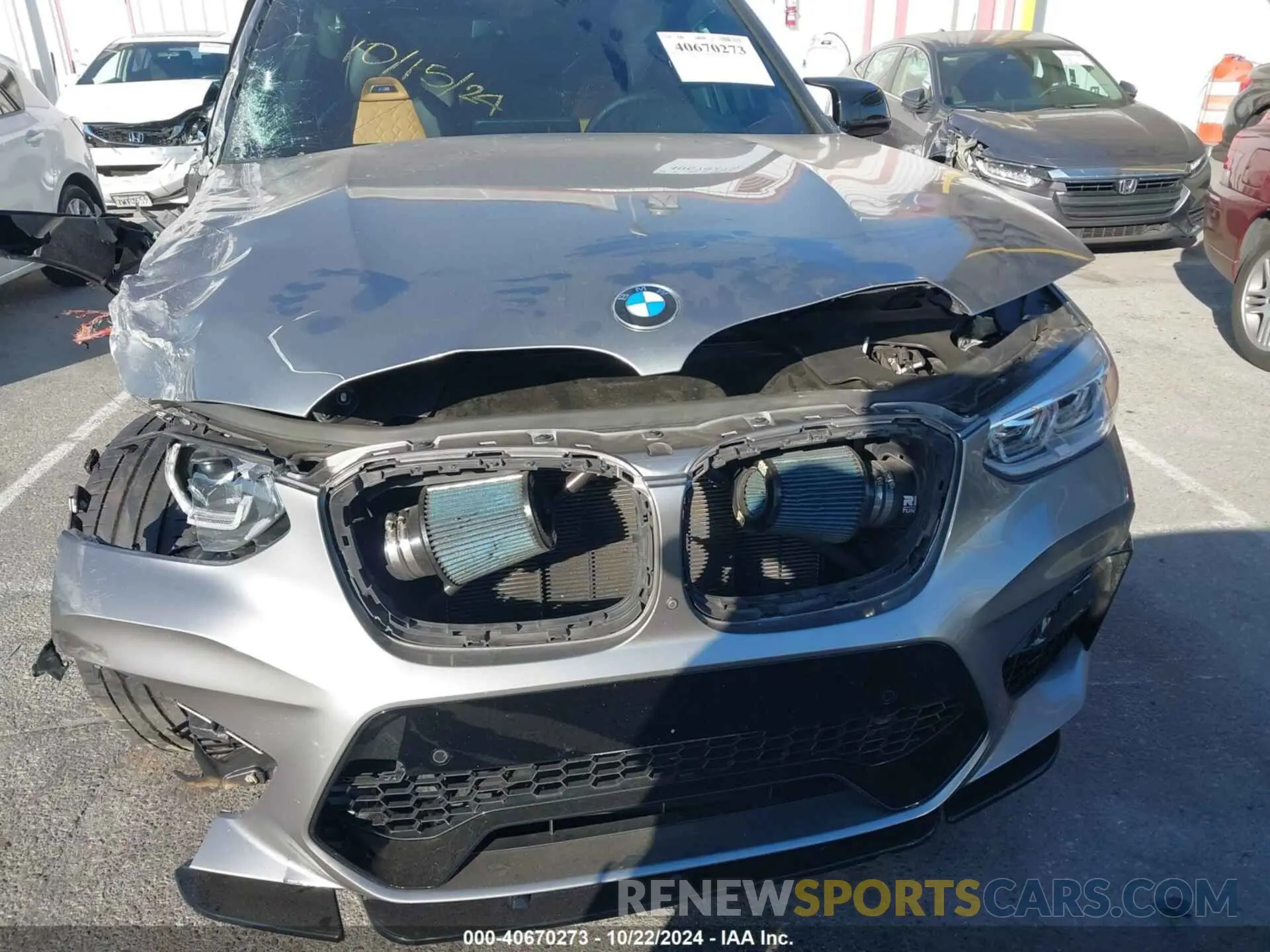 6 fotografías del automóvil dañado 5YMTS0C02LLA57753 BMW X3 M 2020