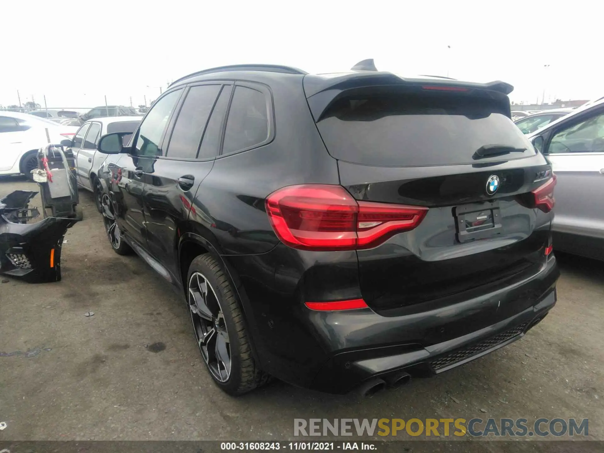 3 fotografías del automóvil dañado 5YMTS0C02LLT10552 BMW X3 M 2020