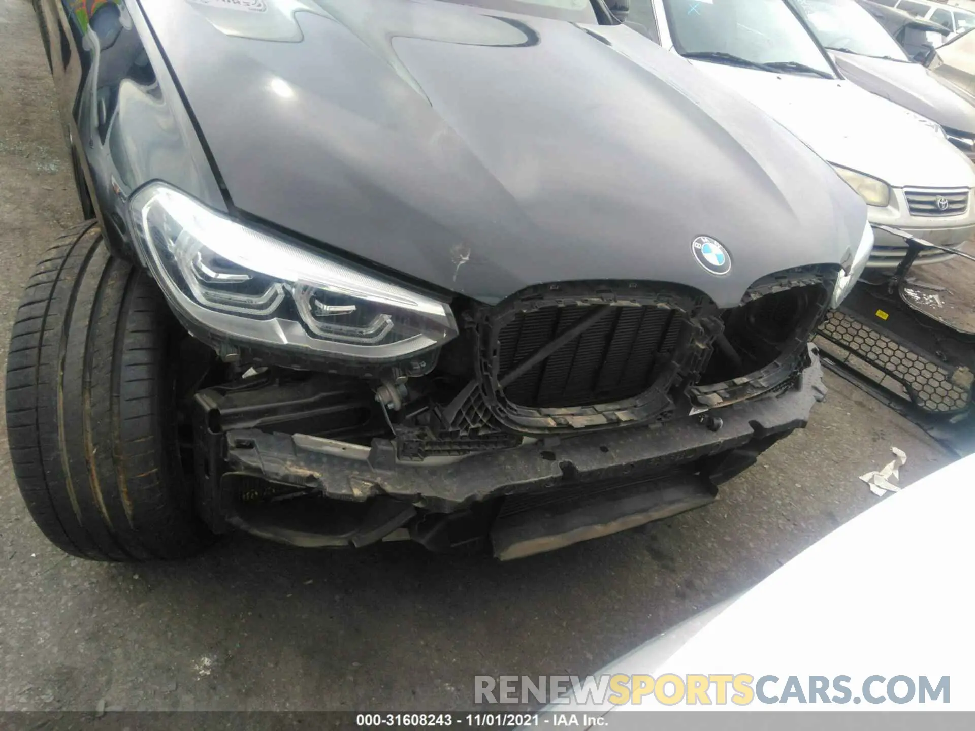6 fotografías del automóvil dañado 5YMTS0C02LLT10552 BMW X3 M 2020