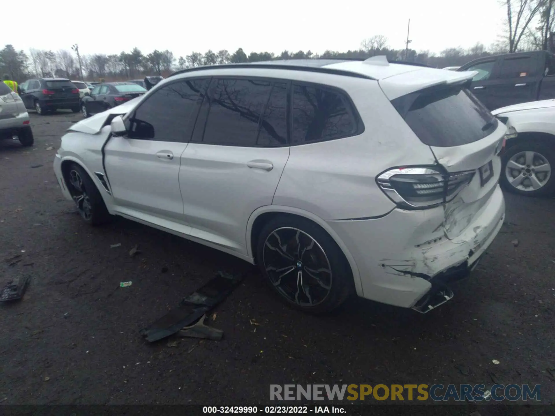 3 fotografías del automóvil dañado 5YMTS0C03L9B31789 BMW X3 M 2020
