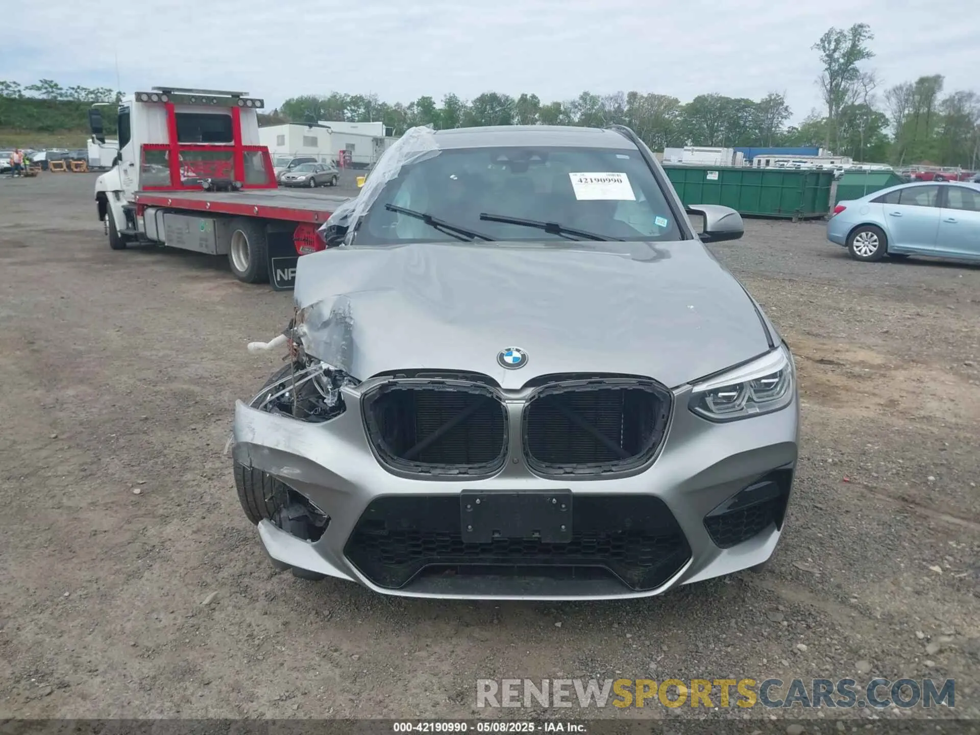 13 fotografías del automóvil dañado 5YMTS0C03L9C47882 BMW X3 M 2020